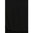 melrose chiffonblouse in oversized model zwart