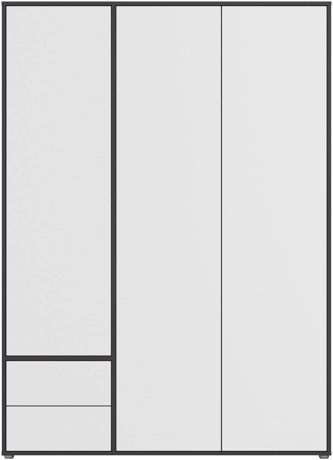 rauch Draaideurkast Kledingkast Kast Garderobe Wasmand NABILA veel Opbergruimte met 2 lades en push-to-open functie topseller made in germany