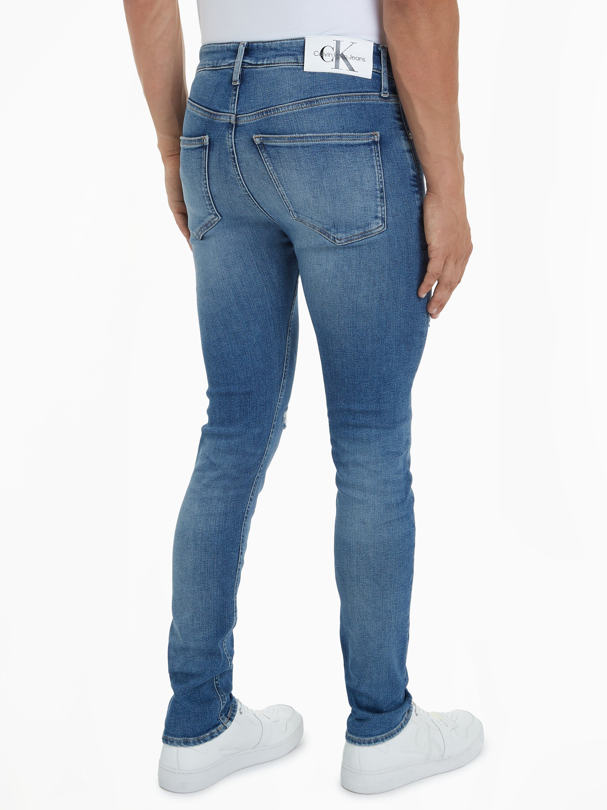 Calvin Klein Skinny fit jeans Skinny in een klassiek 5-pocketsmodel