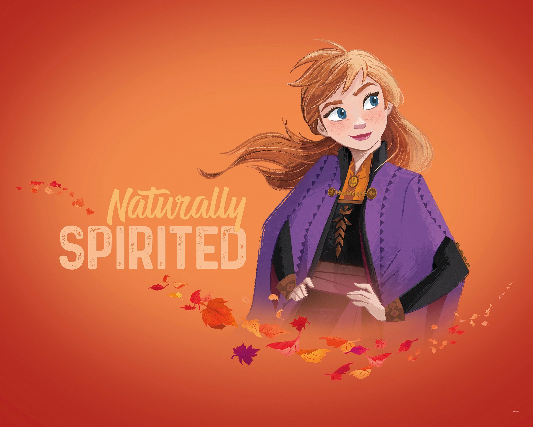 Komar wanddecoratie Frozen 2 Anna Autumn Spirit, zonder lijst