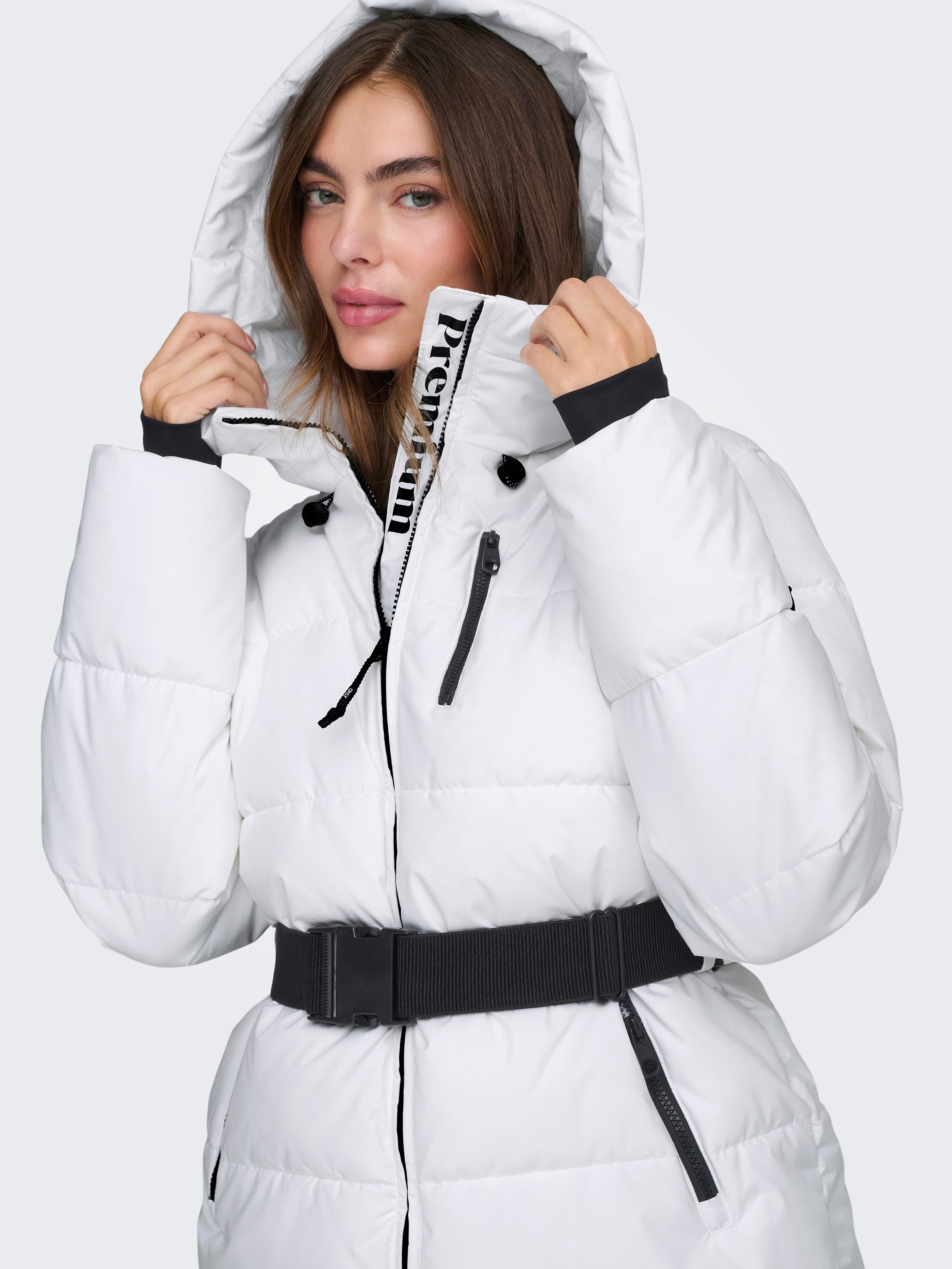 Only Gewatteerde jas ONLHARPER LIFE BELTED PREMIUM JACKET OTW