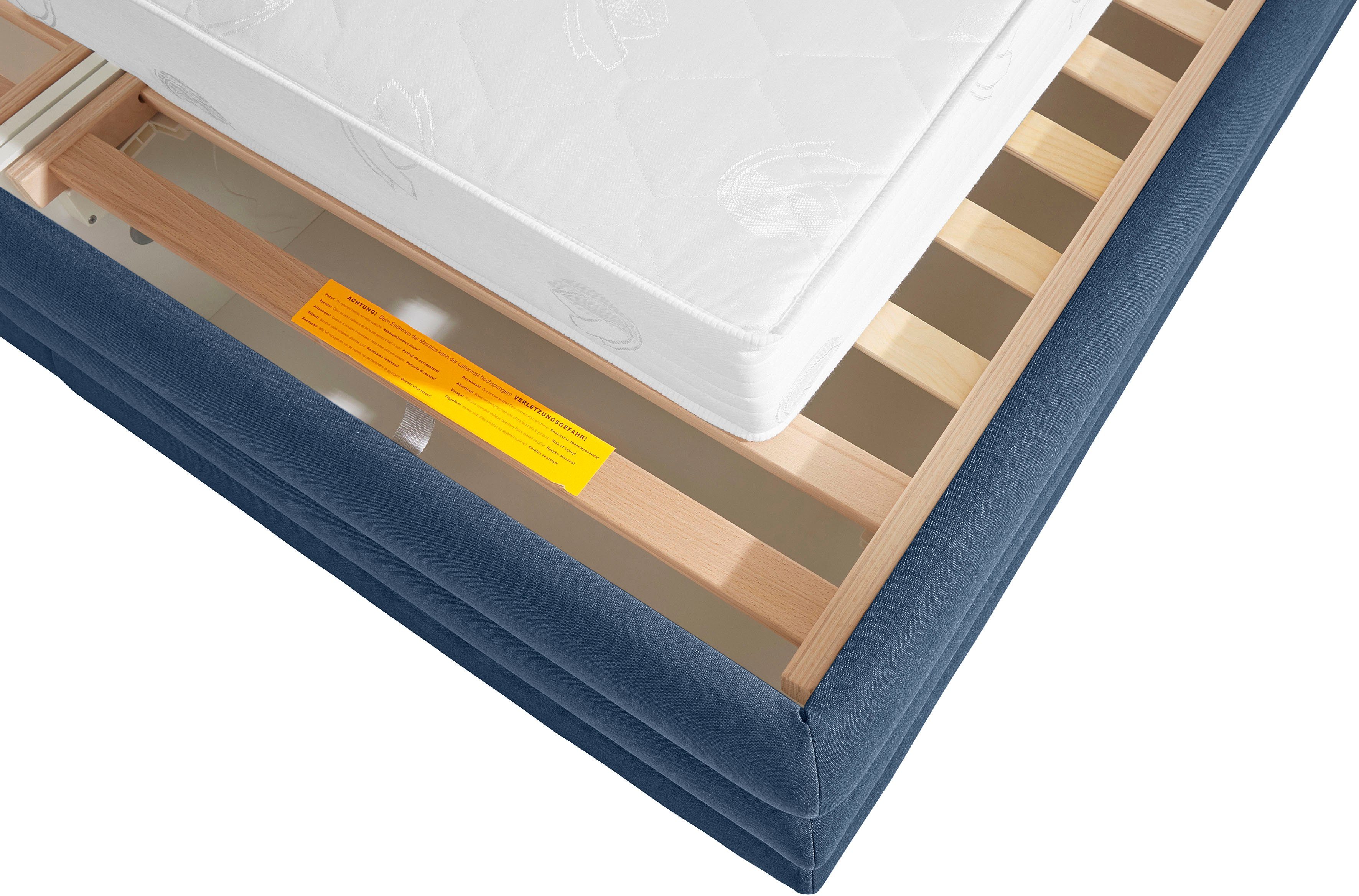 LeGer Home by Lena Gercke Gestoffeerd bed Maylis naar keuze met en zonder matras en lattenbodem, ook in 200 cm breedte