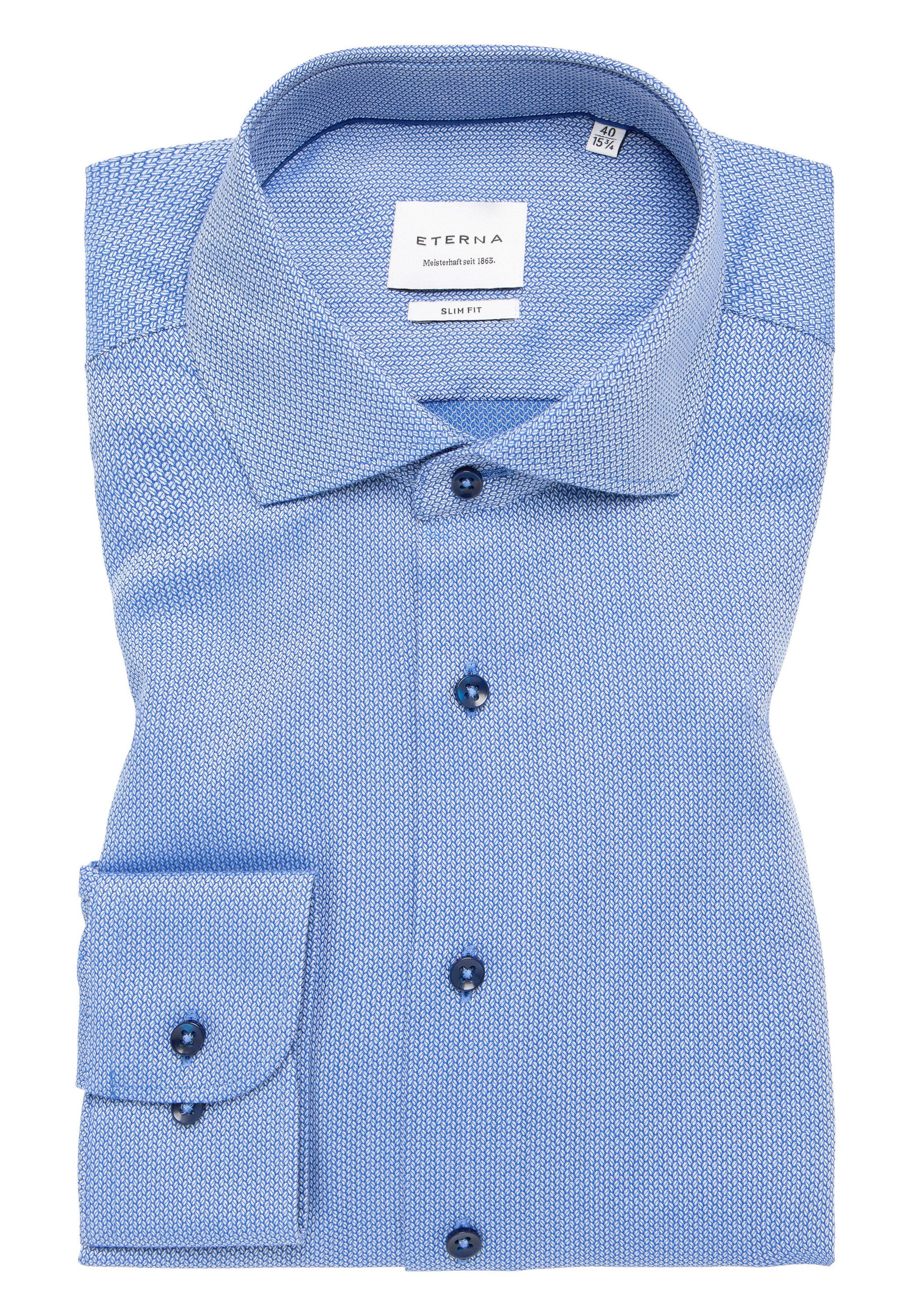 Eterna Overhemd met lange mouwen Slim fit
