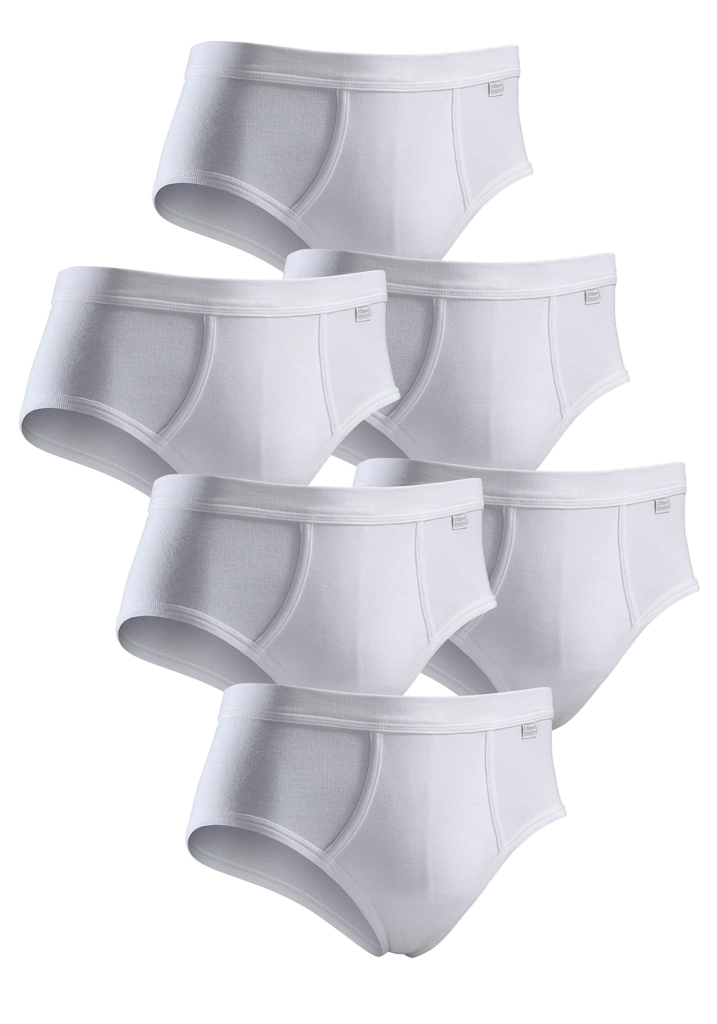 Clipper Exclusive Slip met gulp, voelbaar zacht en glad - fijnrib (set, 6 stuks)