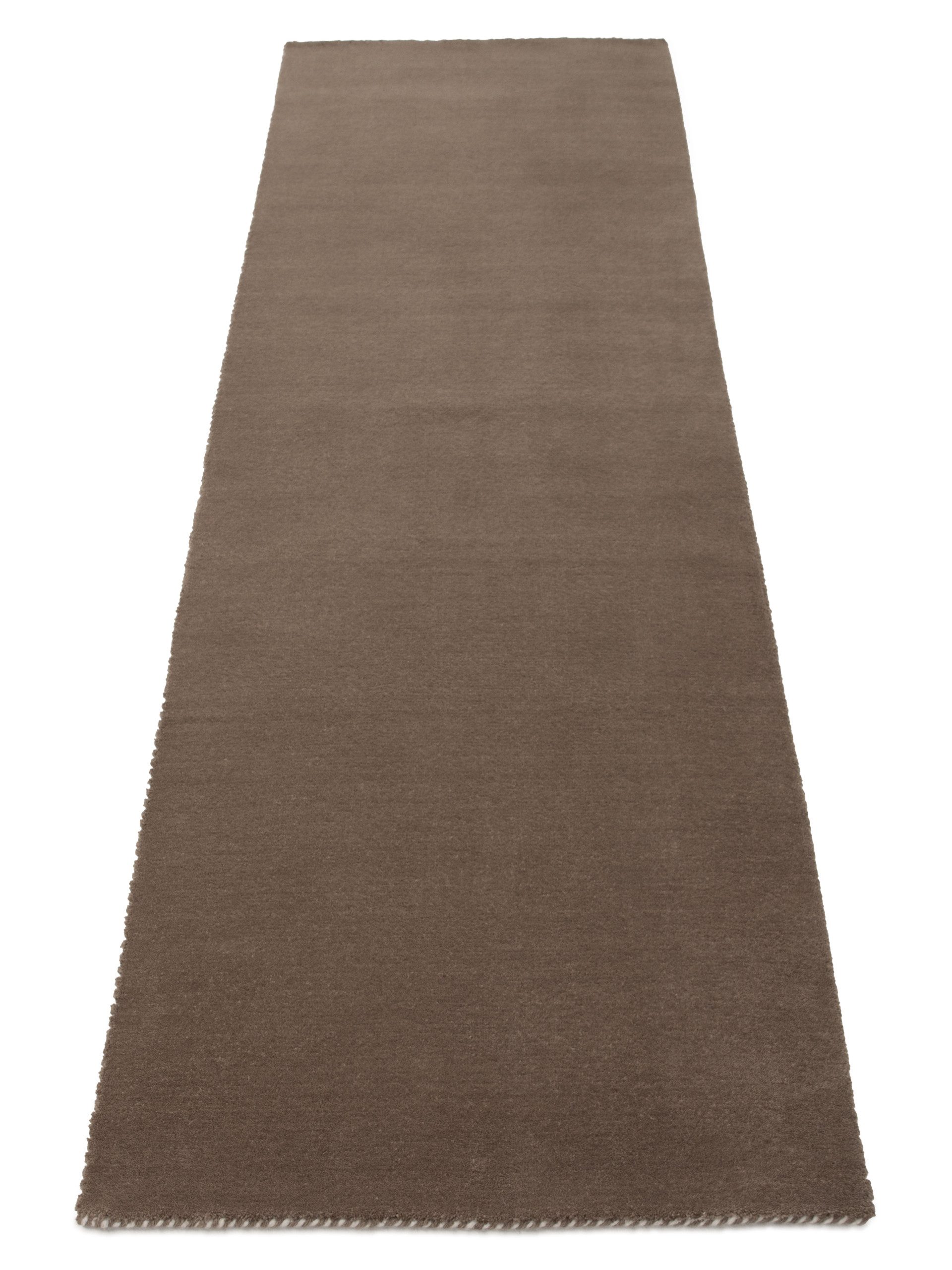 carpetfine Wollen kleed Gabbeh Lola Uni met natuurlijk plantaardig materiaal handgeweven, ook in rond