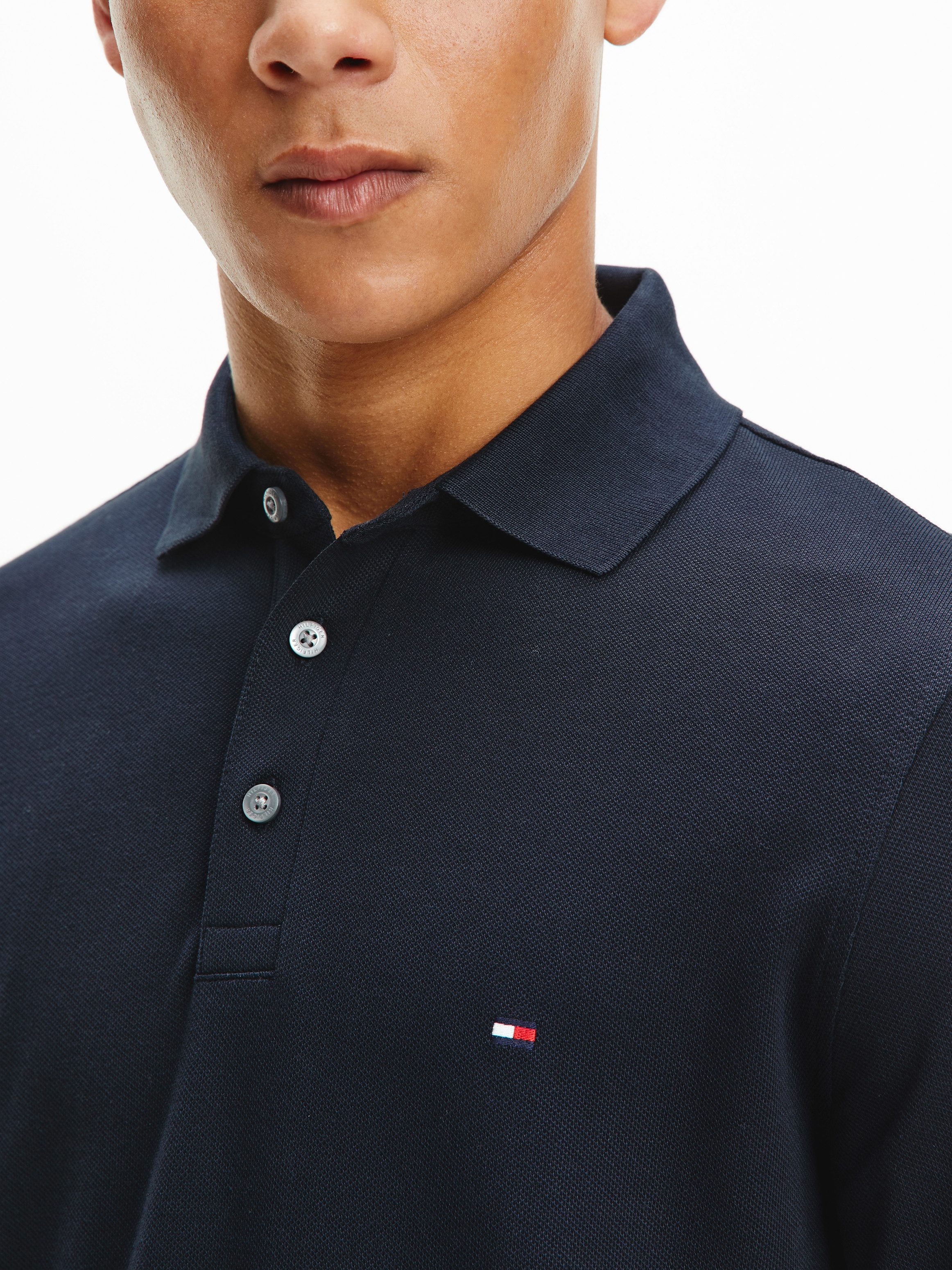 Tommy Hilfiger Poloshirt met lange mouwen 1985 SLIM LS POLO