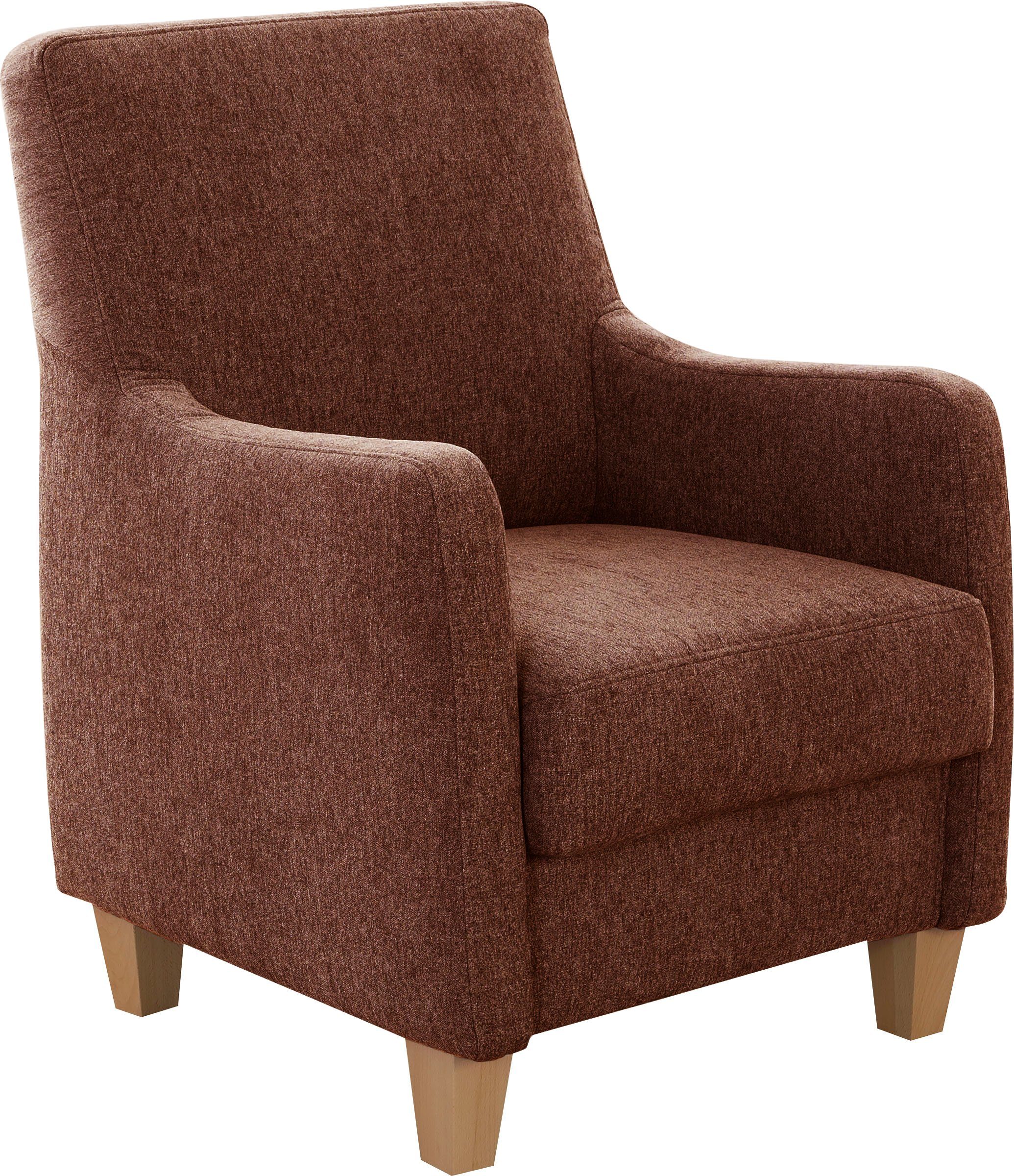 Home affaire Fauteuil Palmera Pocketvering bekleding, passend bij de serie "Palmera" fauteuils oranje