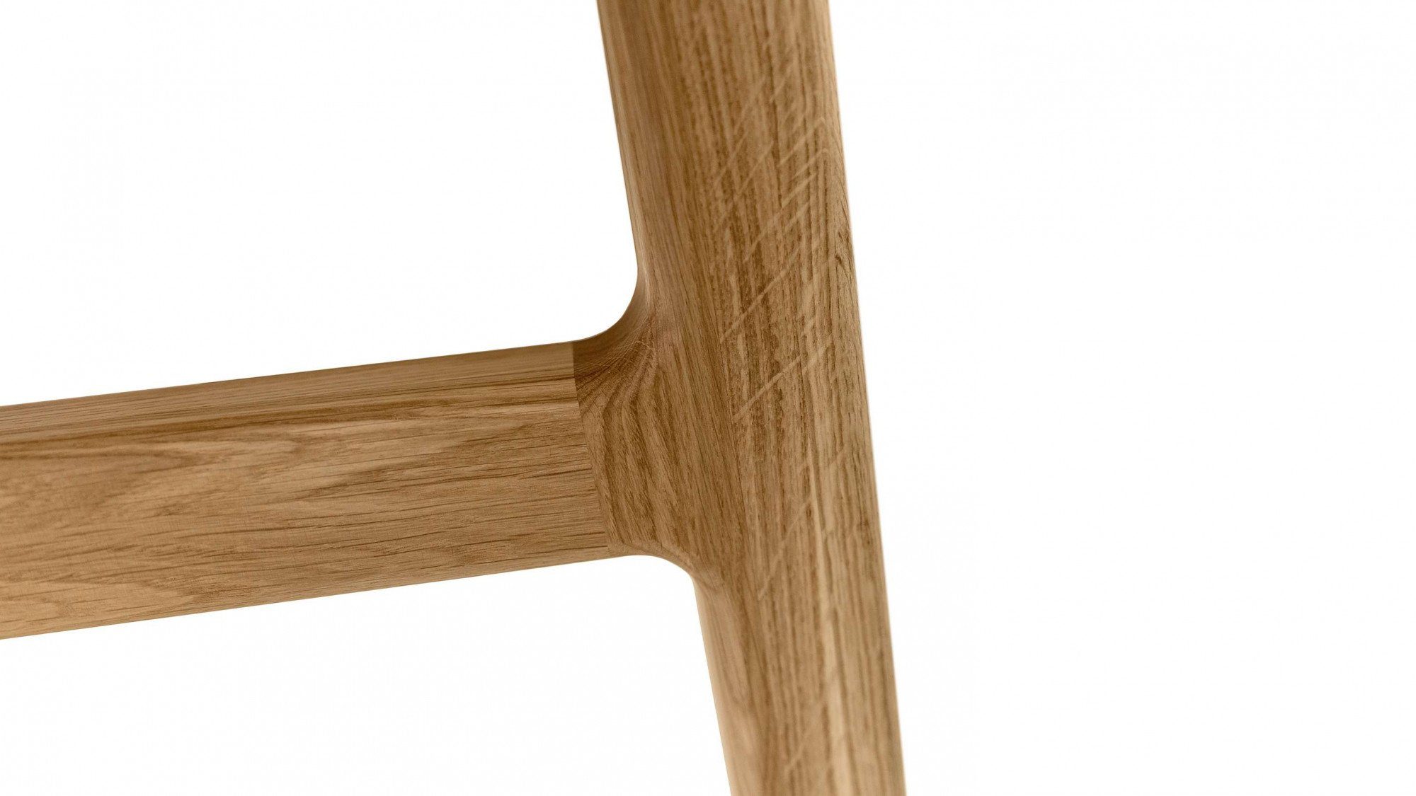 Woodman Eettafel Curved Scandi Design, breedte 180 cm, uitschuifbaar tot 220 cm