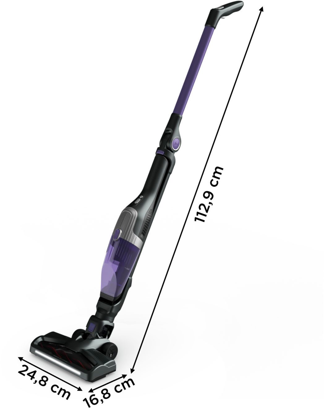 Rowenta Accu-kruimeldief en -stofzuiger Xtrem Compact, licht, zeer compact, flexibele scharnier, lange accuduur