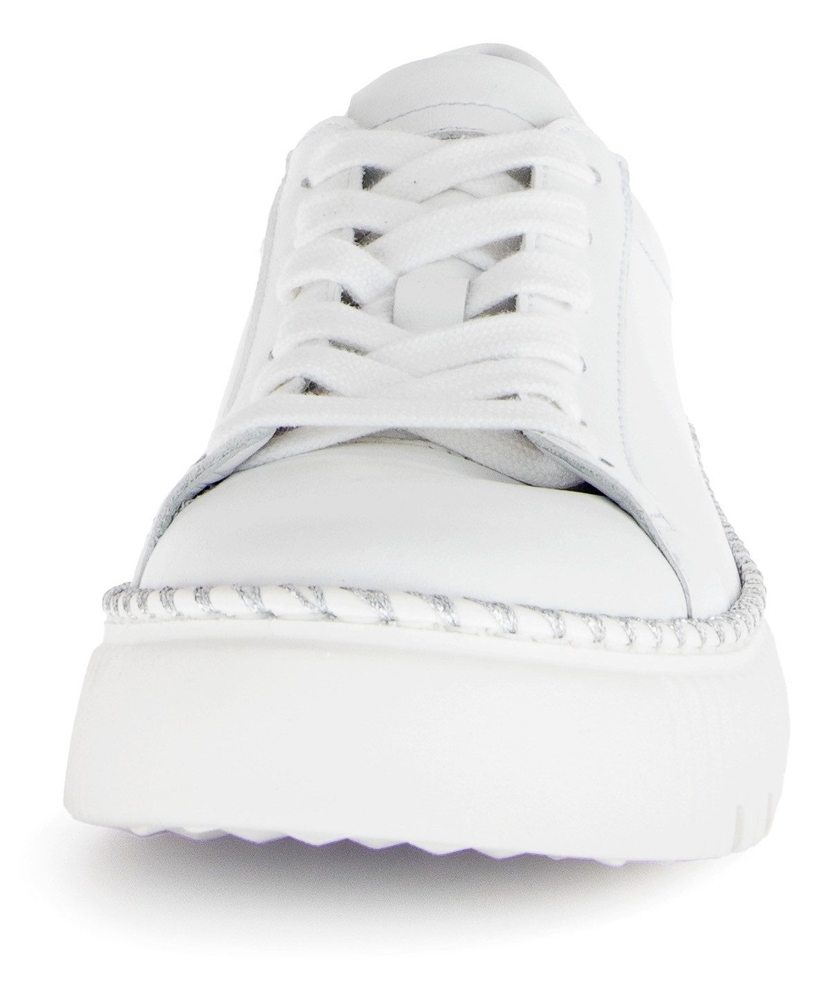 Gabor Plateausneakers , vrijetijdsschoen, lage schoen, veterschoen met contrast-raamnaad