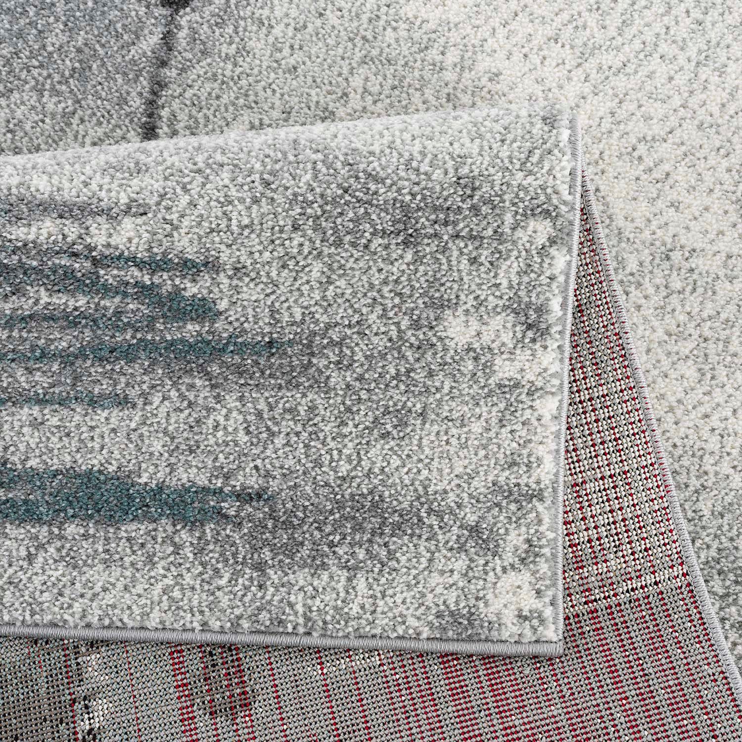 Carpet City Vloerkleed Savanna 9368 Vlakke pool, met zeilbootmotief, grijs