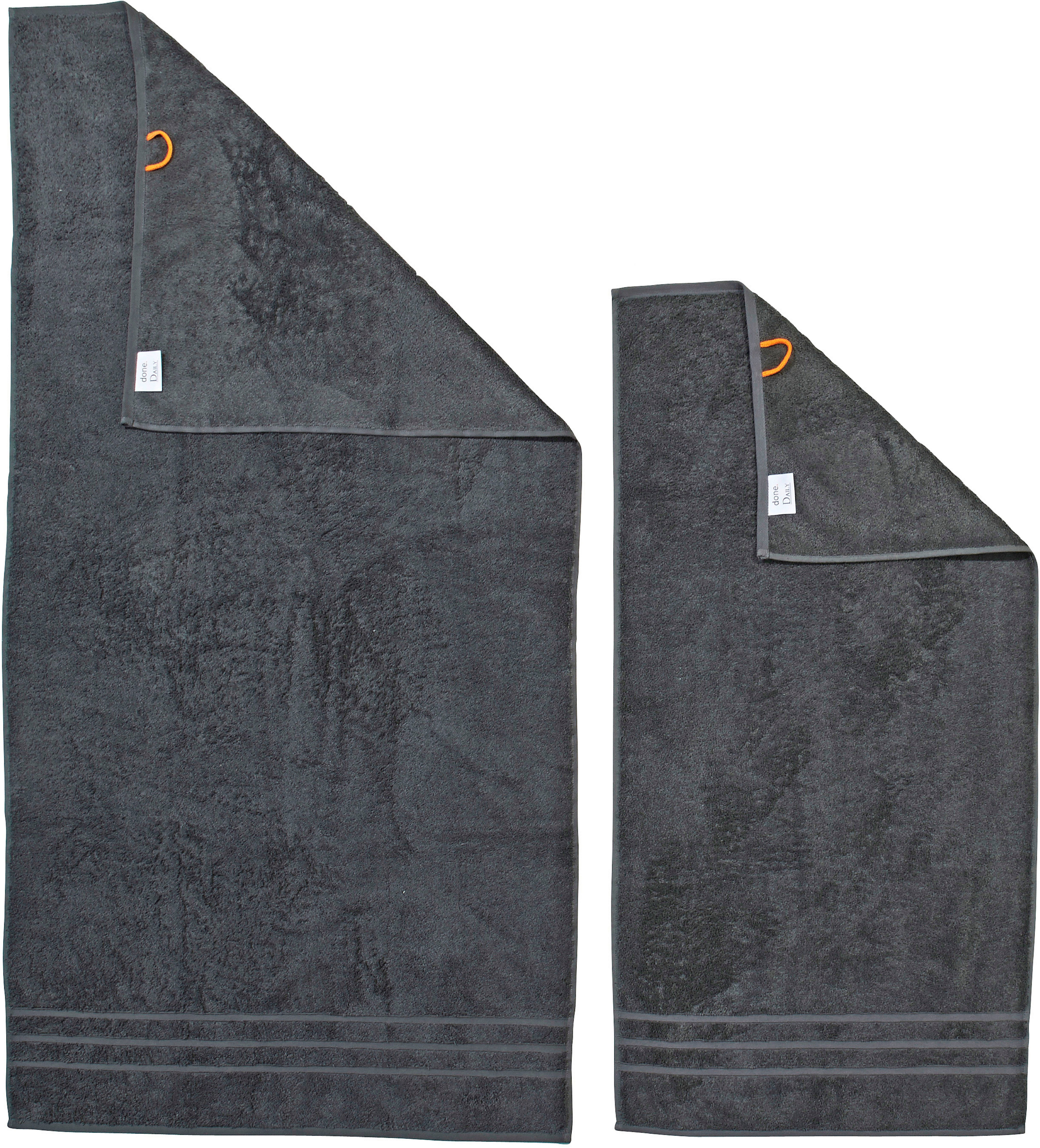 done.® Handdoekenset Daily uni 2x handdoeken (50x100 cm) & 2 douchehanddoeken (70x140 cm) (set, 4 stuks)