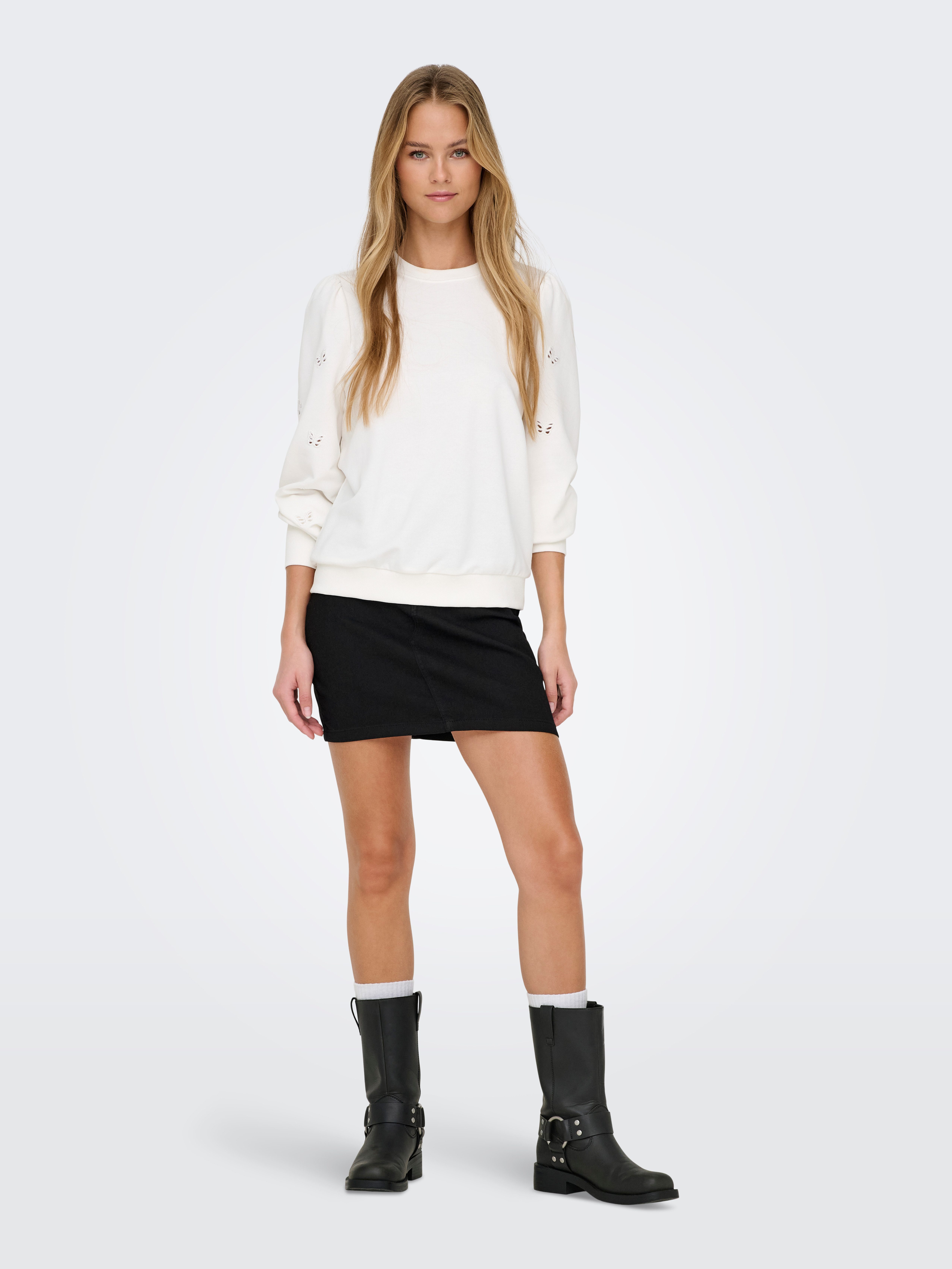 Only Sweatshirt ONLFEMME L/S PUFF EMBROIDERY UB SWT