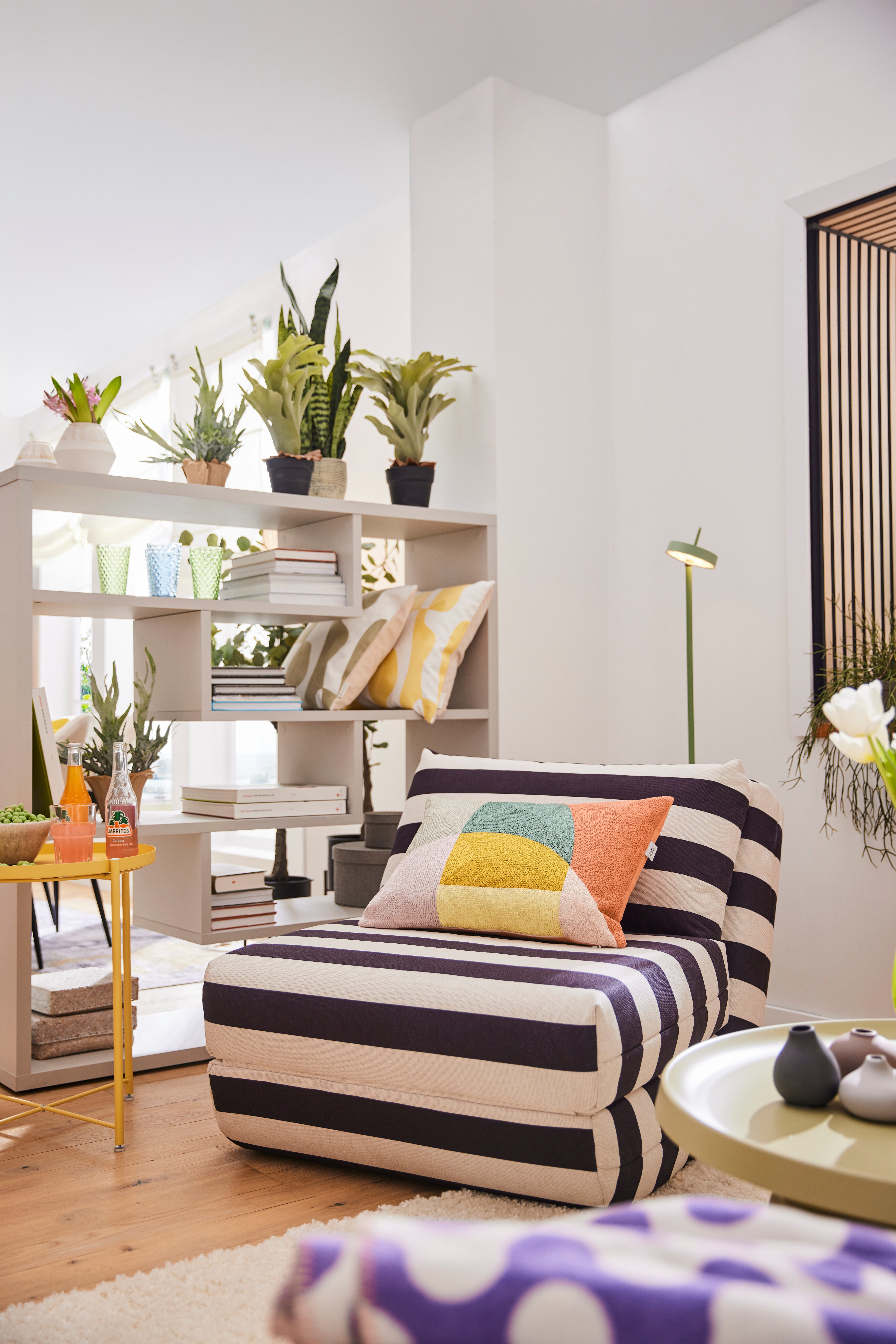 LeGer Home by Lena Gercke Fauteuil Amara Slaapstoel uitklapbaar, bedstoel, met rastering