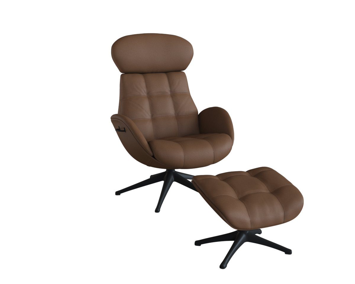FLEXLUX Relaxfauteuil Chester, functionele stoel, gestoffeerde stoel, armleuningen, TV-fauteuil tv-fauteuils bruin