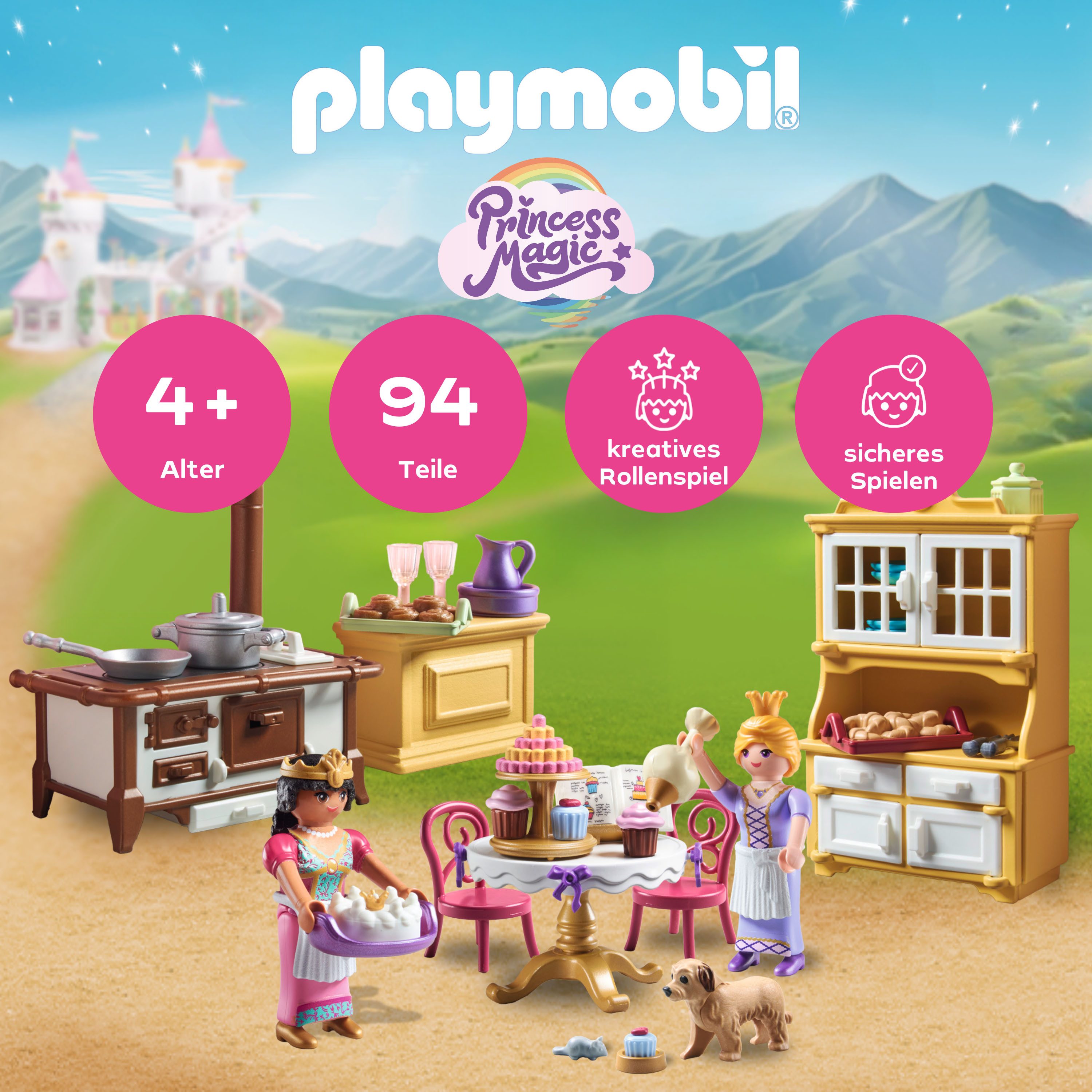 Playmobil® Constructie-speelset Königliche Küche (71848), Playmobil Princess Magic (94-delig)