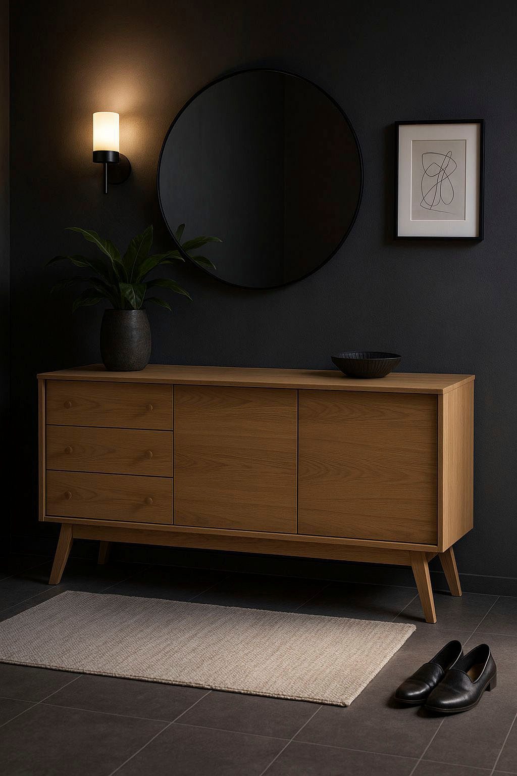 Woodman Dressoir Bjórgvin Kast, breedte 150 cm, in Scandinavisch ontwerp, FSC®