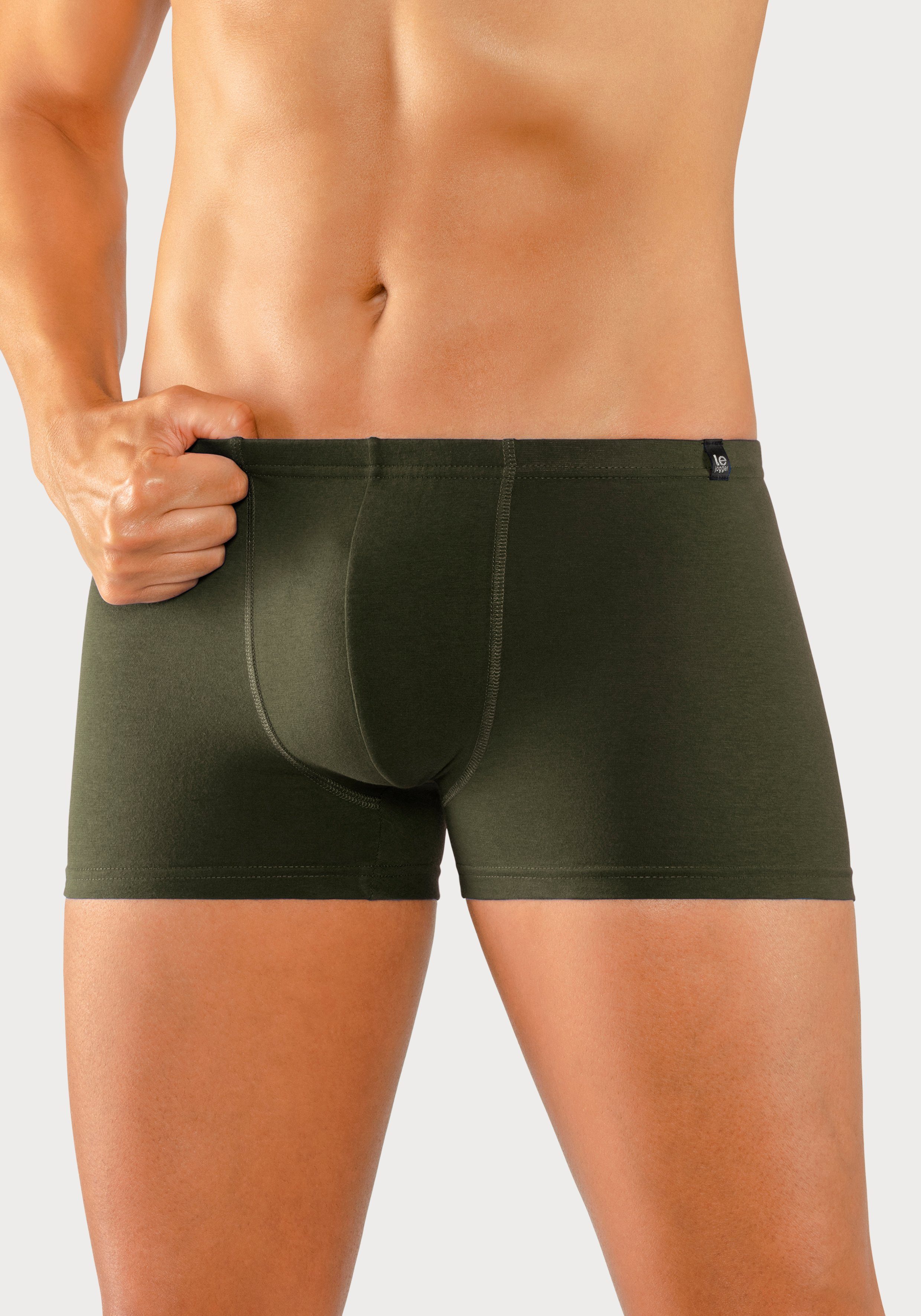 le jogger® Boxershort voor heren smalle taille met merkembleem (set, 3 stuks)