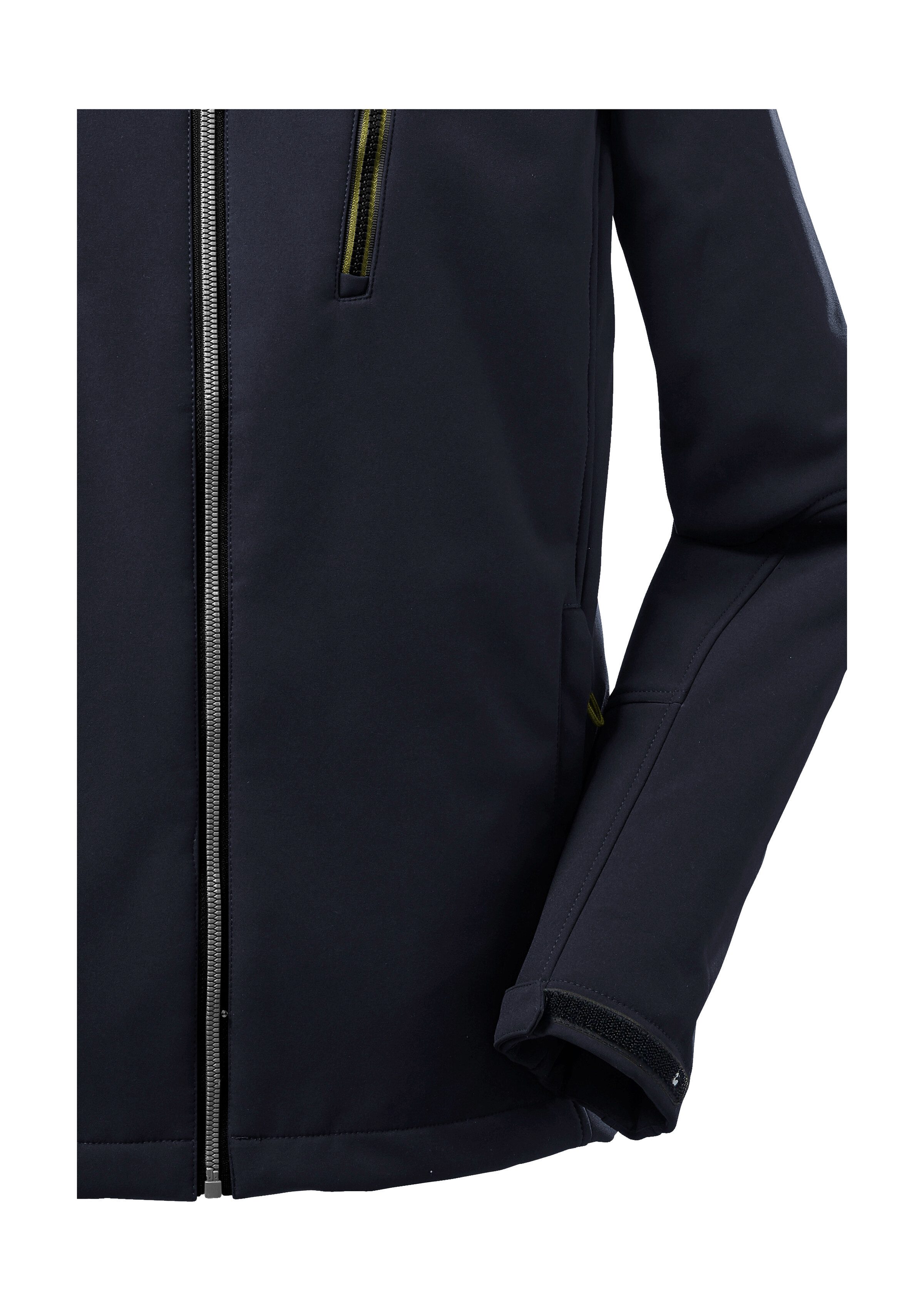 Killtec Softshell-jack KOW 163 MN SFTSHLL JCKT Waterdichte softshell jas, afneembare capuchon, fleecevoering