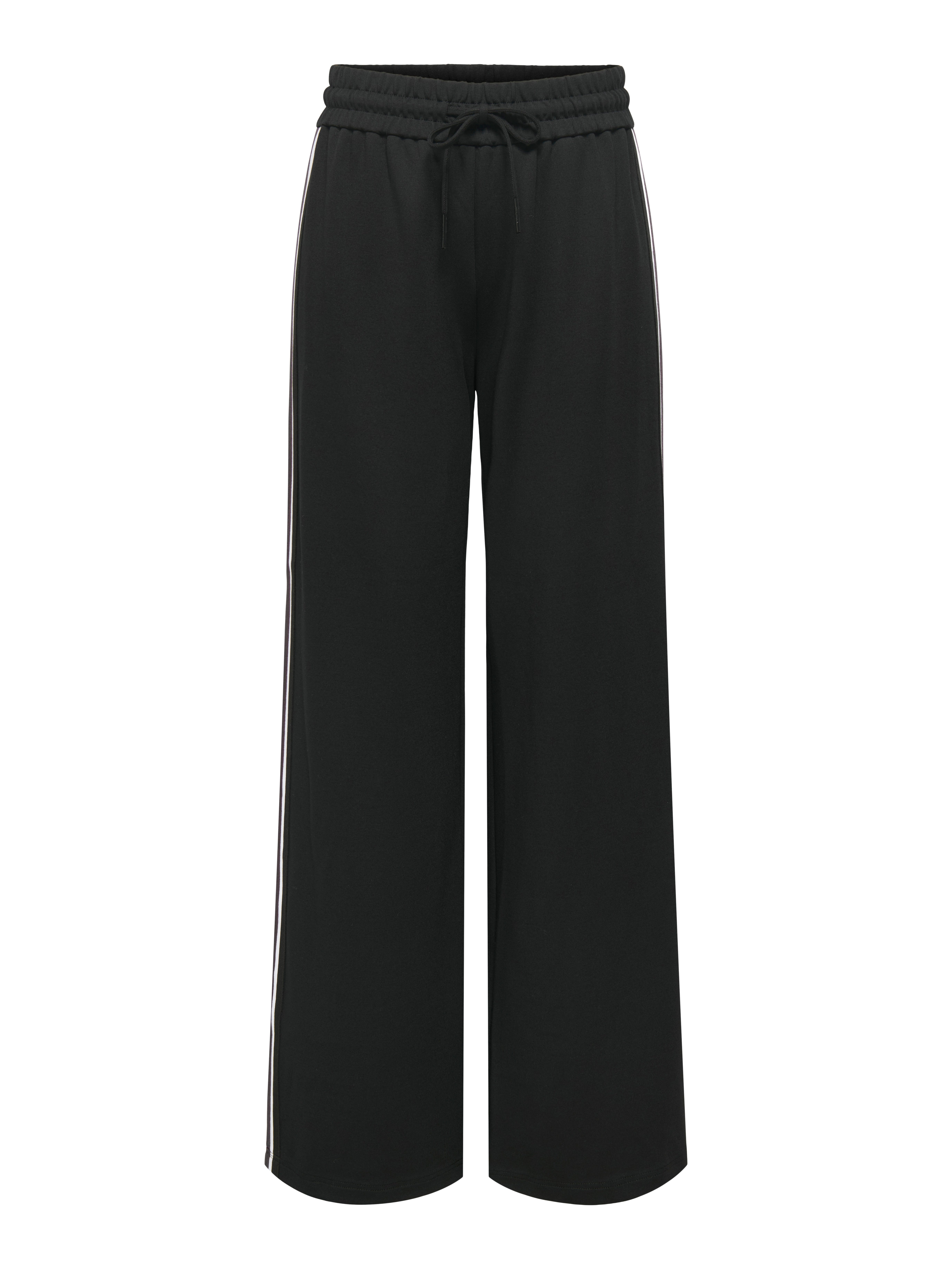 Only Joggingbroek ONLPOPTRASH-TADIA MW X-WIDE TAPE PNT dames sweatbroeken maat M (38) zwart