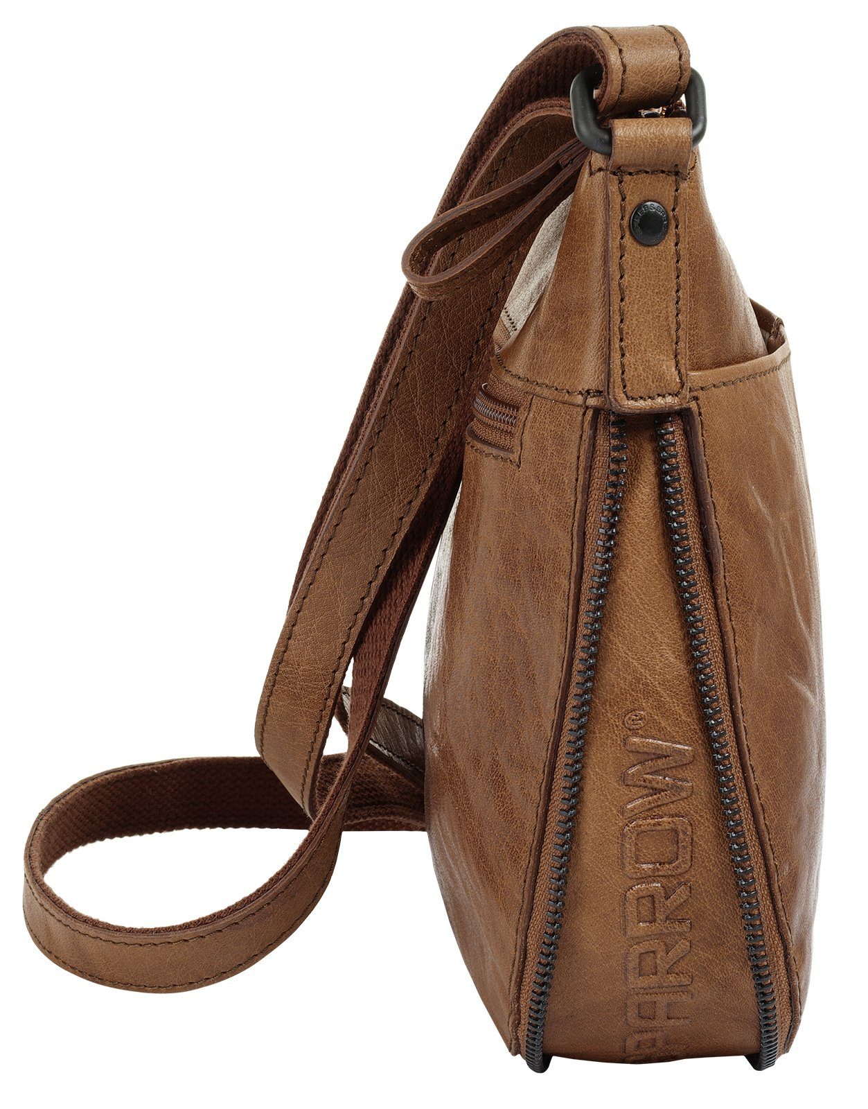 Spikes & Sparrow Schoudertas echt leder