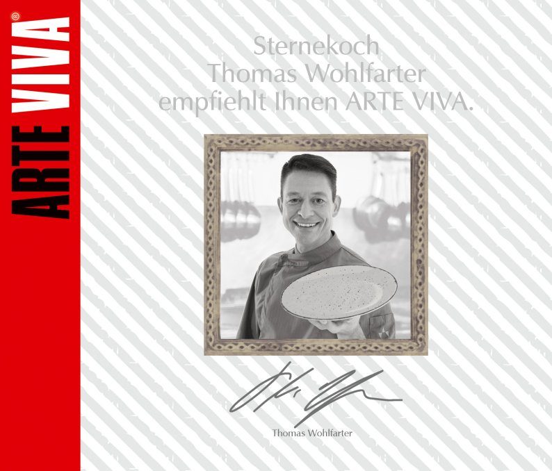 ARTE VIVA Combi-servies Servies Set, Service Puro aanbevolen door topkok thomas wohlfarter, 32 delen, voor 8 personen (set, 32-delig)
