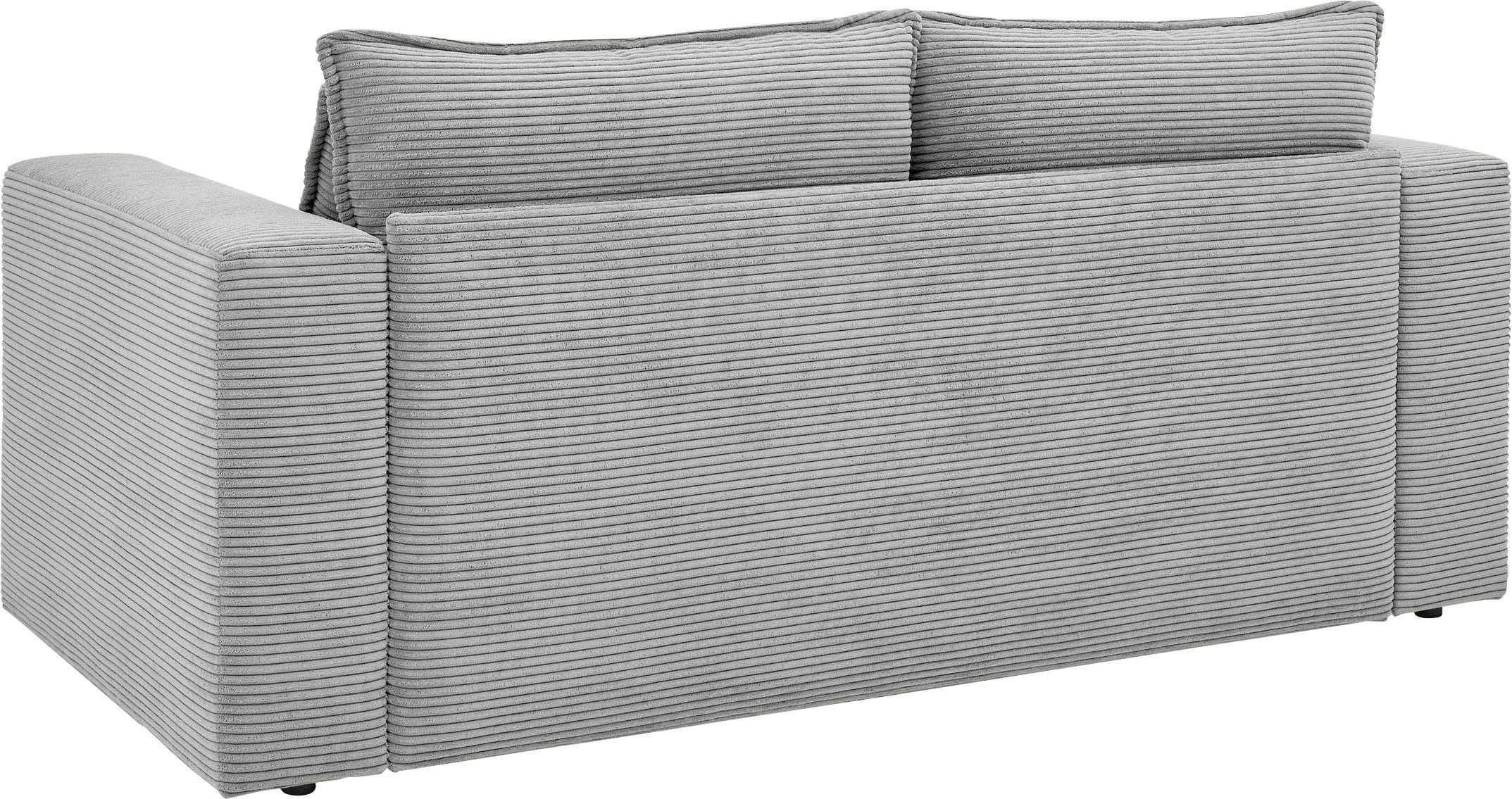 Places of Style Zithoek PIAGGE 2-zitsbank en hocker klein als set (2-delig)