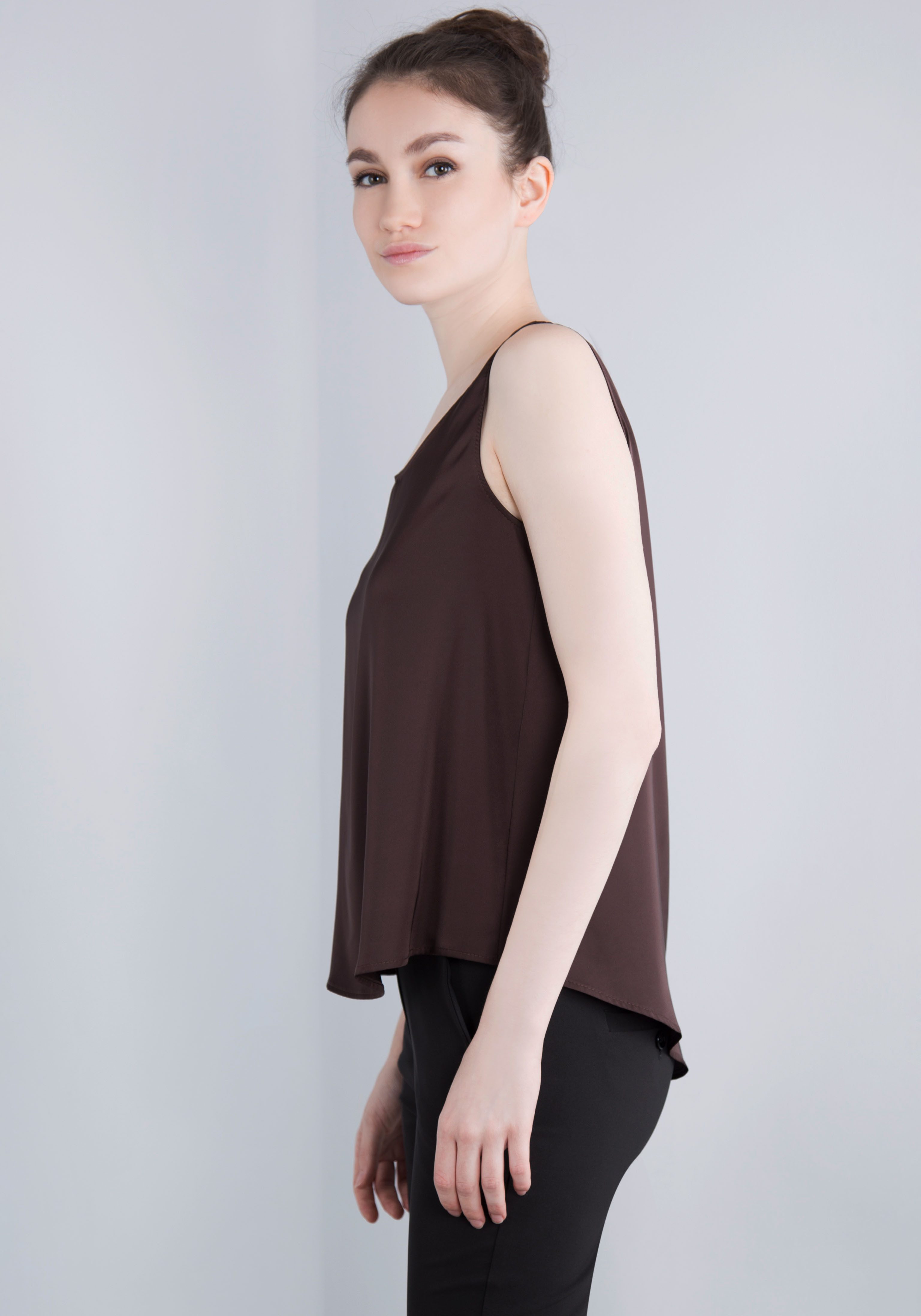 IMPERIAL Top in glanzende satijnkwaliteit