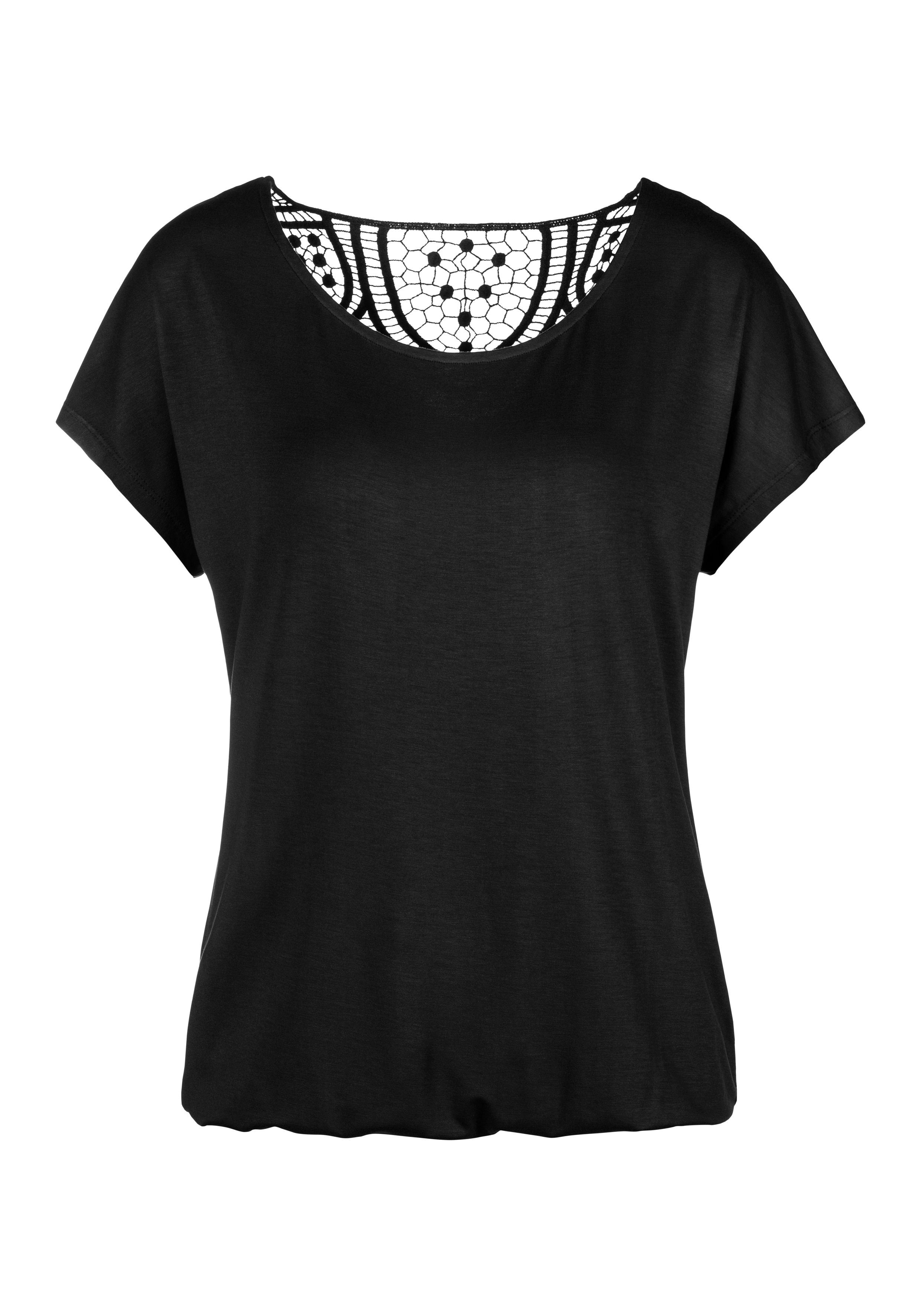 Vivance Shirt met korte mouwen Met haakwerk aan de achterkant