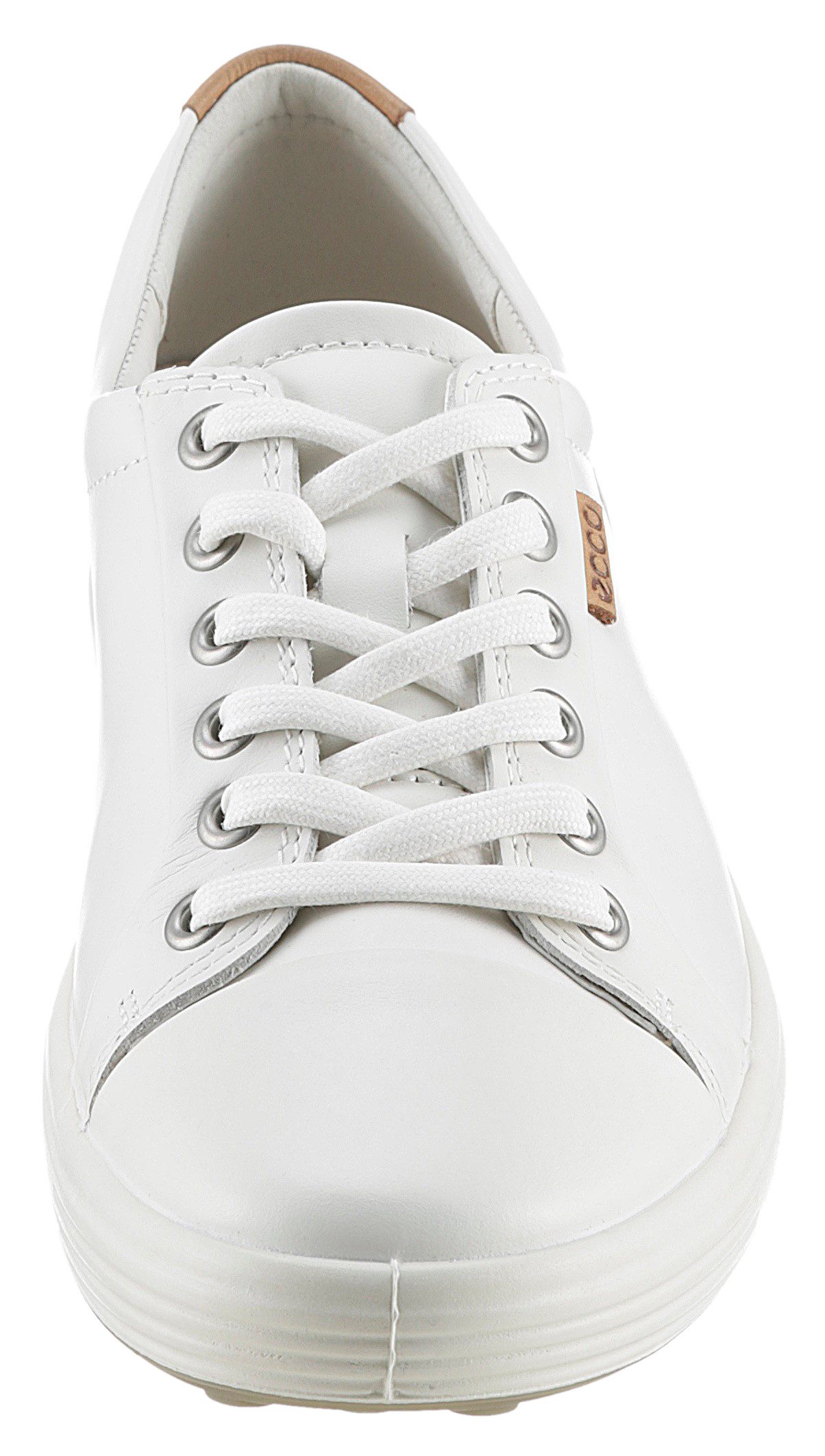 Ecco Sneakers SOFT 7 W met label, vrijetijdsschoen, lage schoen, veterschoen, smalle vorm