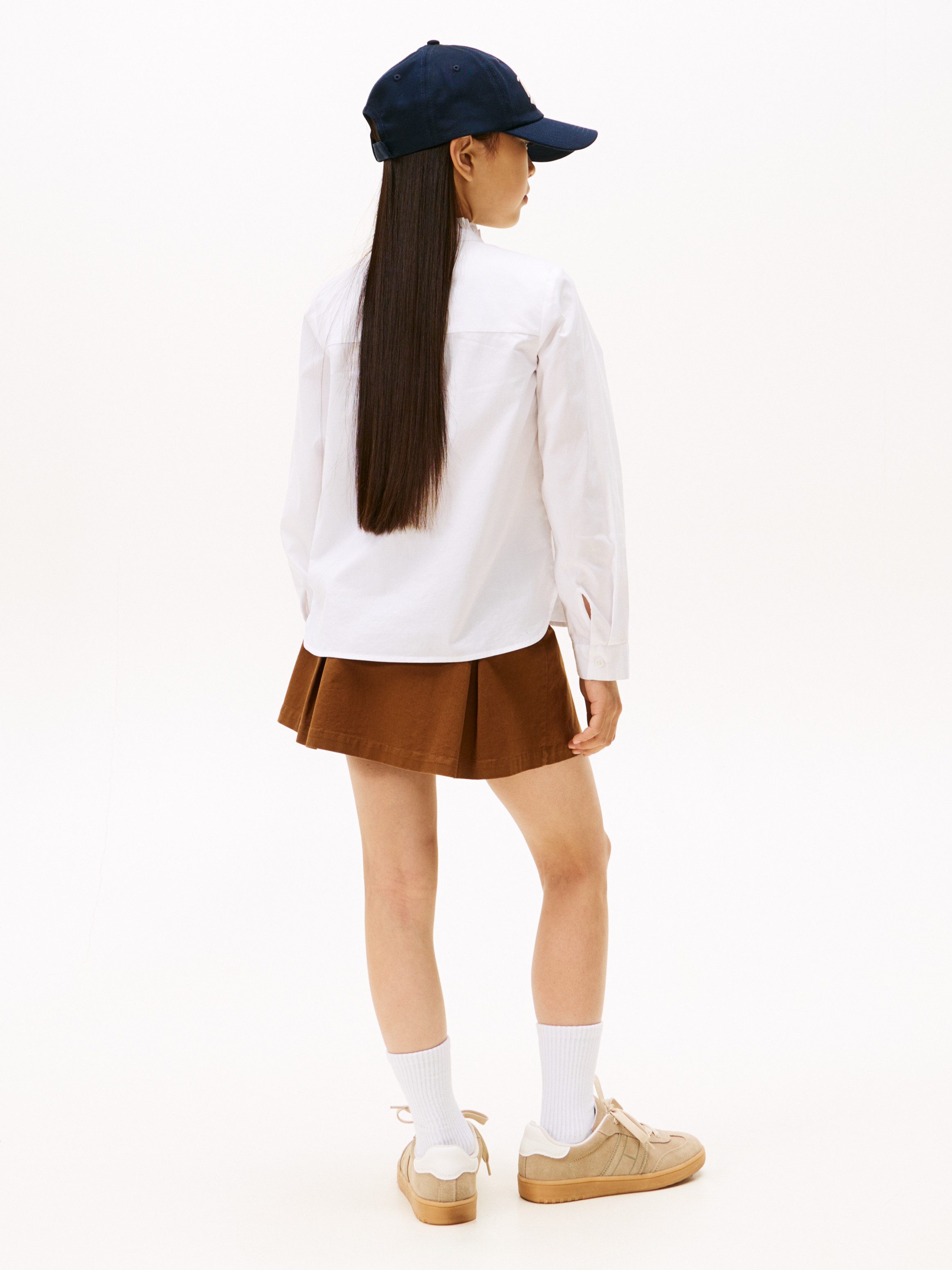 Tommy Hilfiger Blouse met lange mouwen RUFFLE COLLAR BLOUSE LS