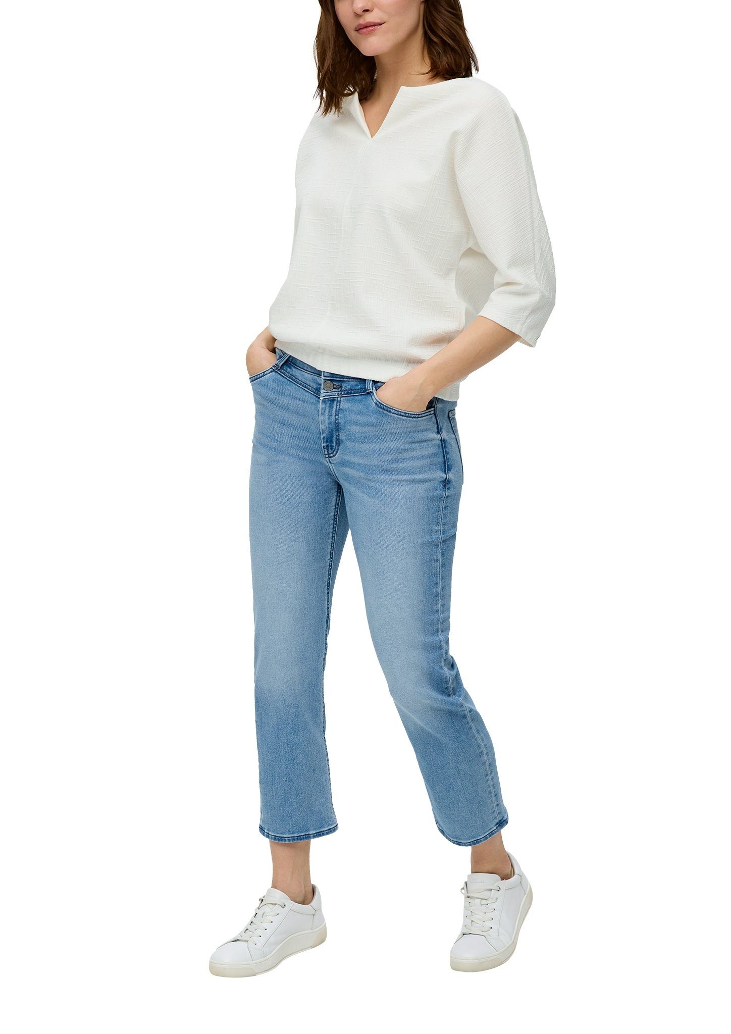 s.Oliver T-shirt 3/4 mouw - met stretch