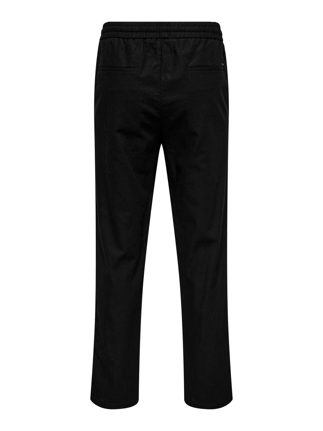 ONLY & SONS Trainingsbroek ONSSINUS LOOSE 0007 COT LIN PANT NOOS