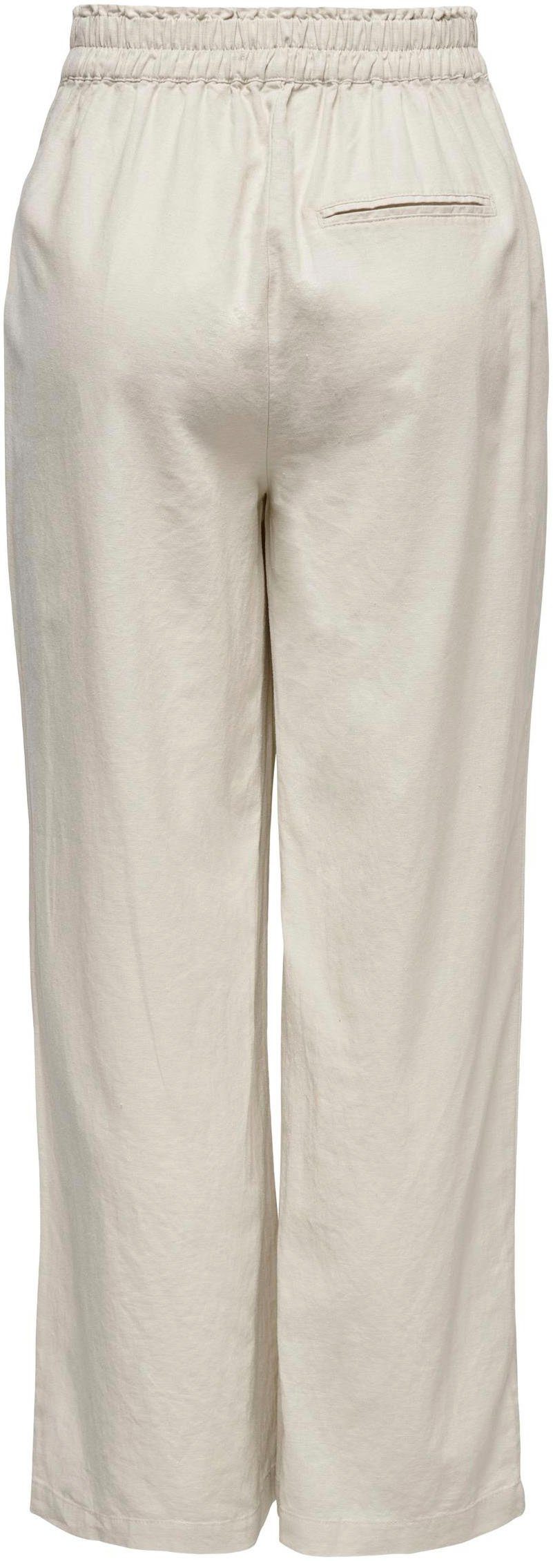 Only Comfortbroek ONLTOKYO HW LINEN BLEND ST PANT