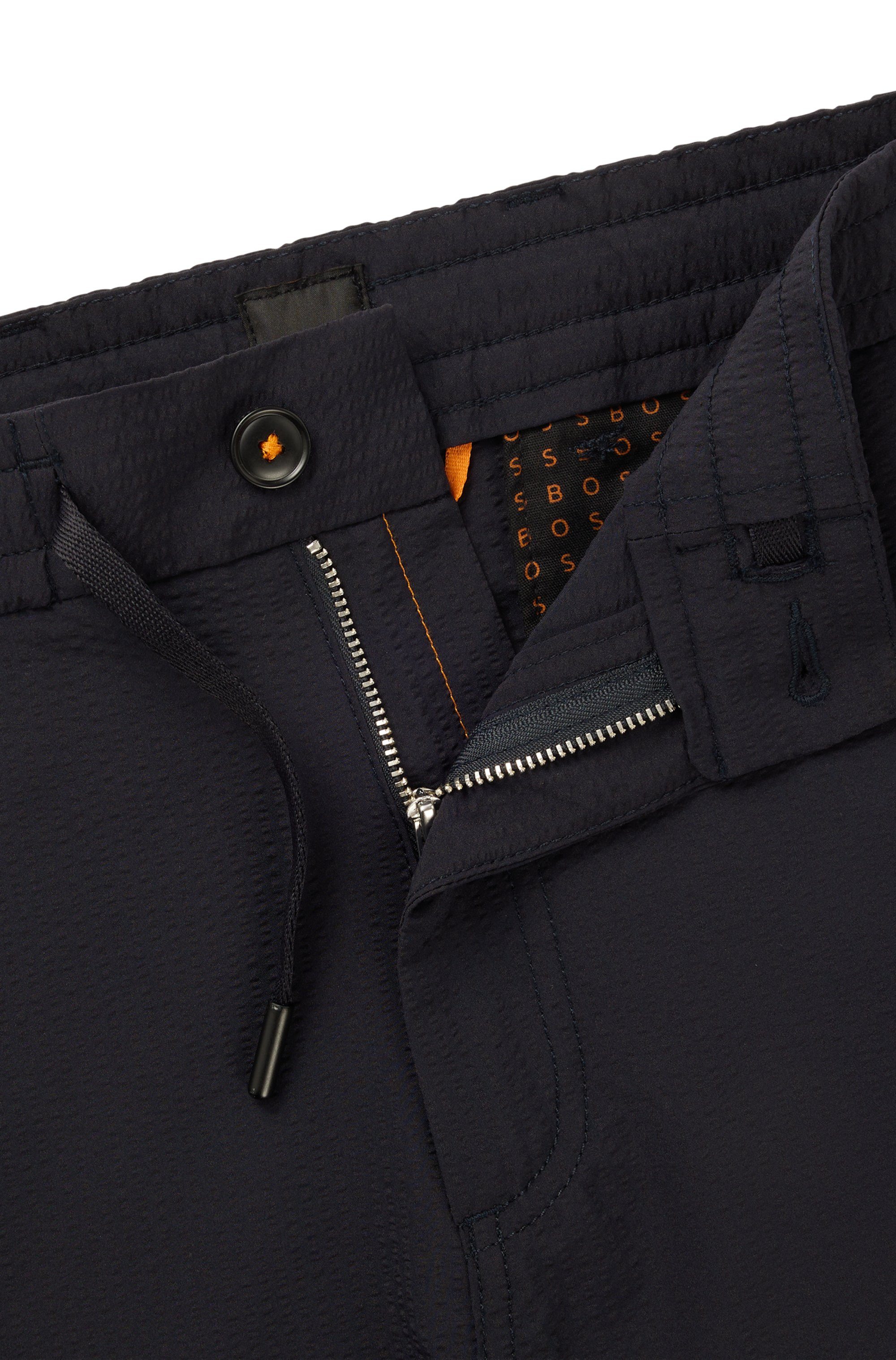 Boss Orange Chino-short tapered DS met trekkoord