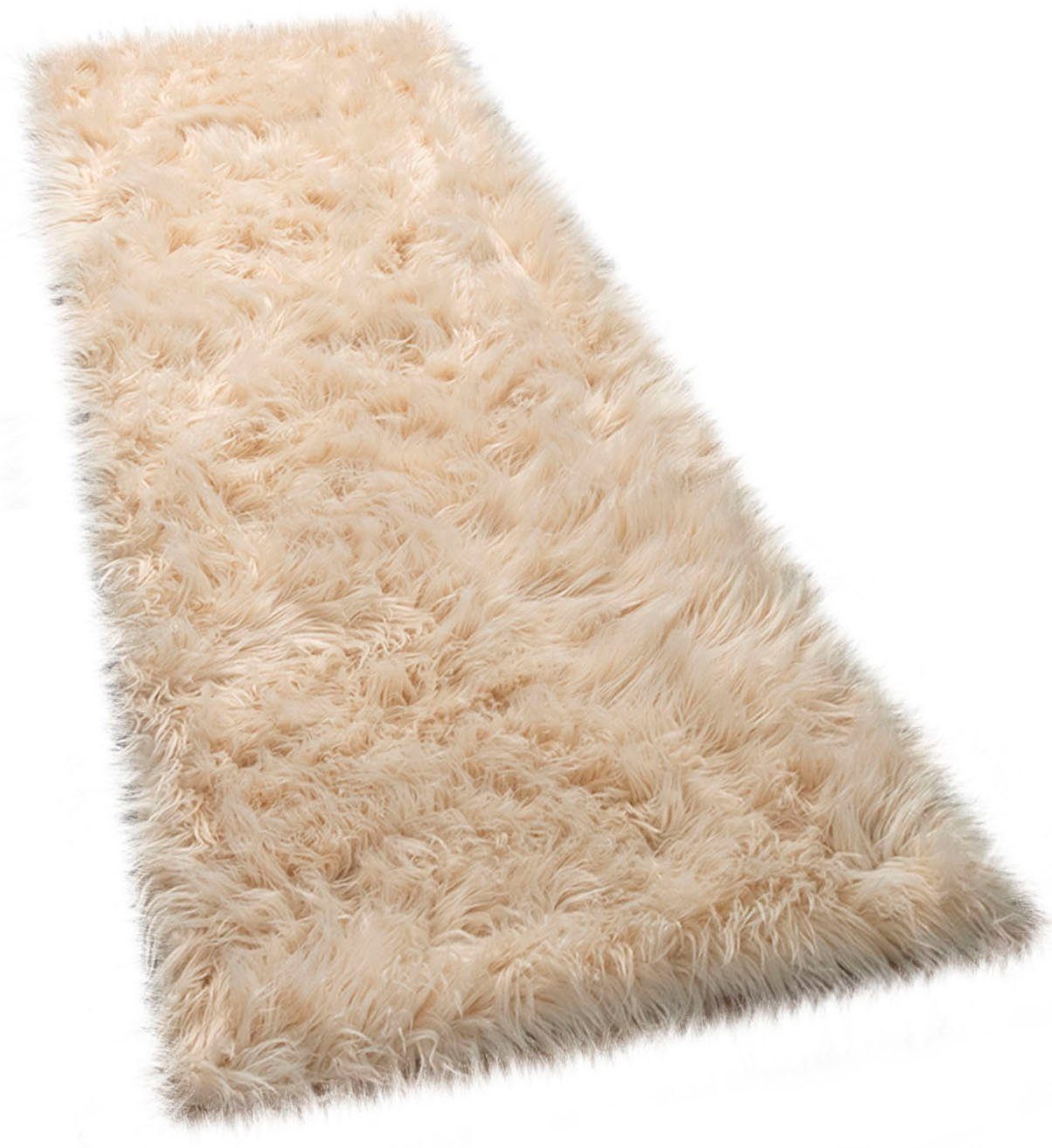 Paco Home Hoogpolige loper Playa 960 Loper, imitatiebont, flokati-look, heerlijk zacht, unikleuren