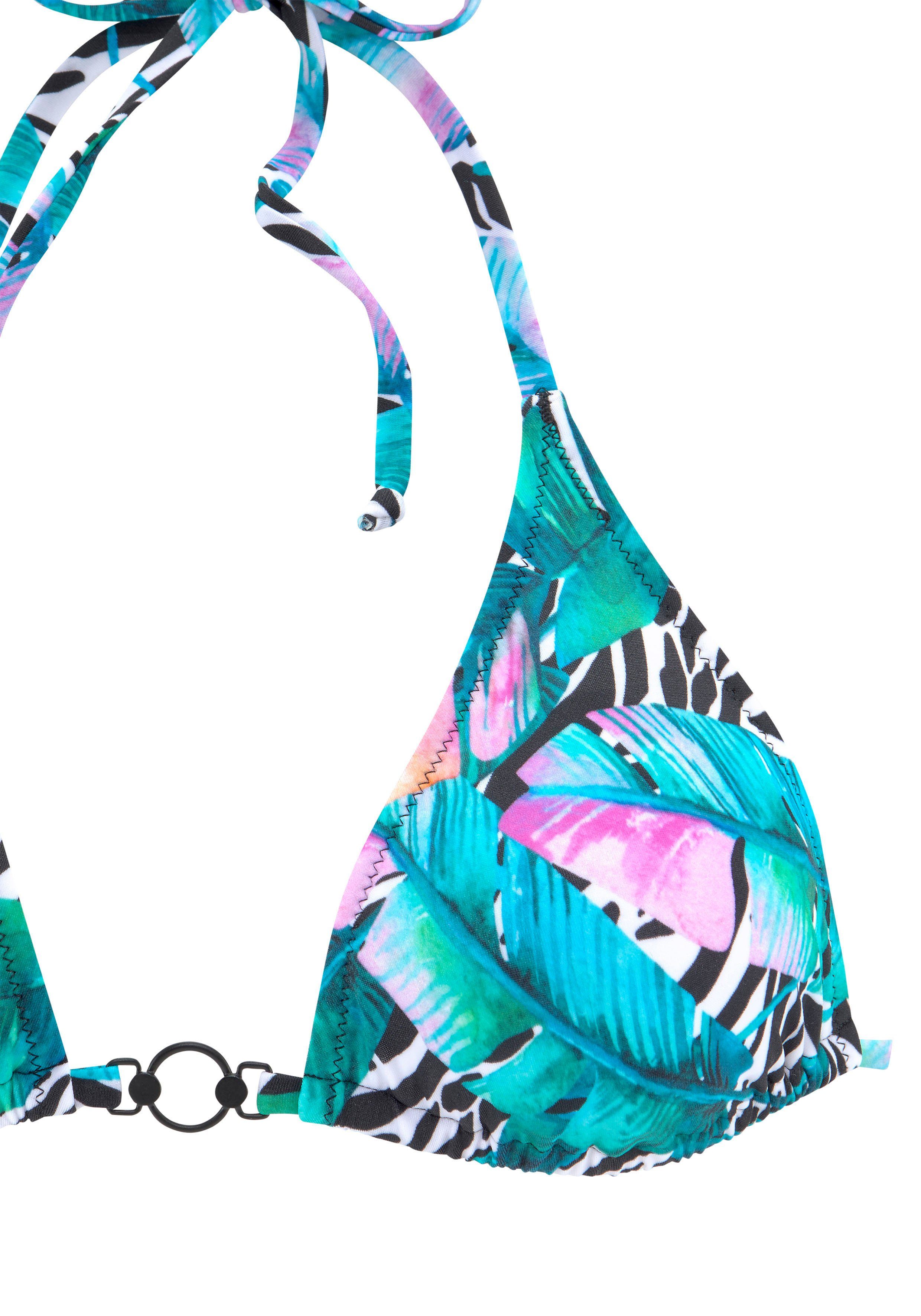 Vivance Triangelbikini met animal-print en sierdetail