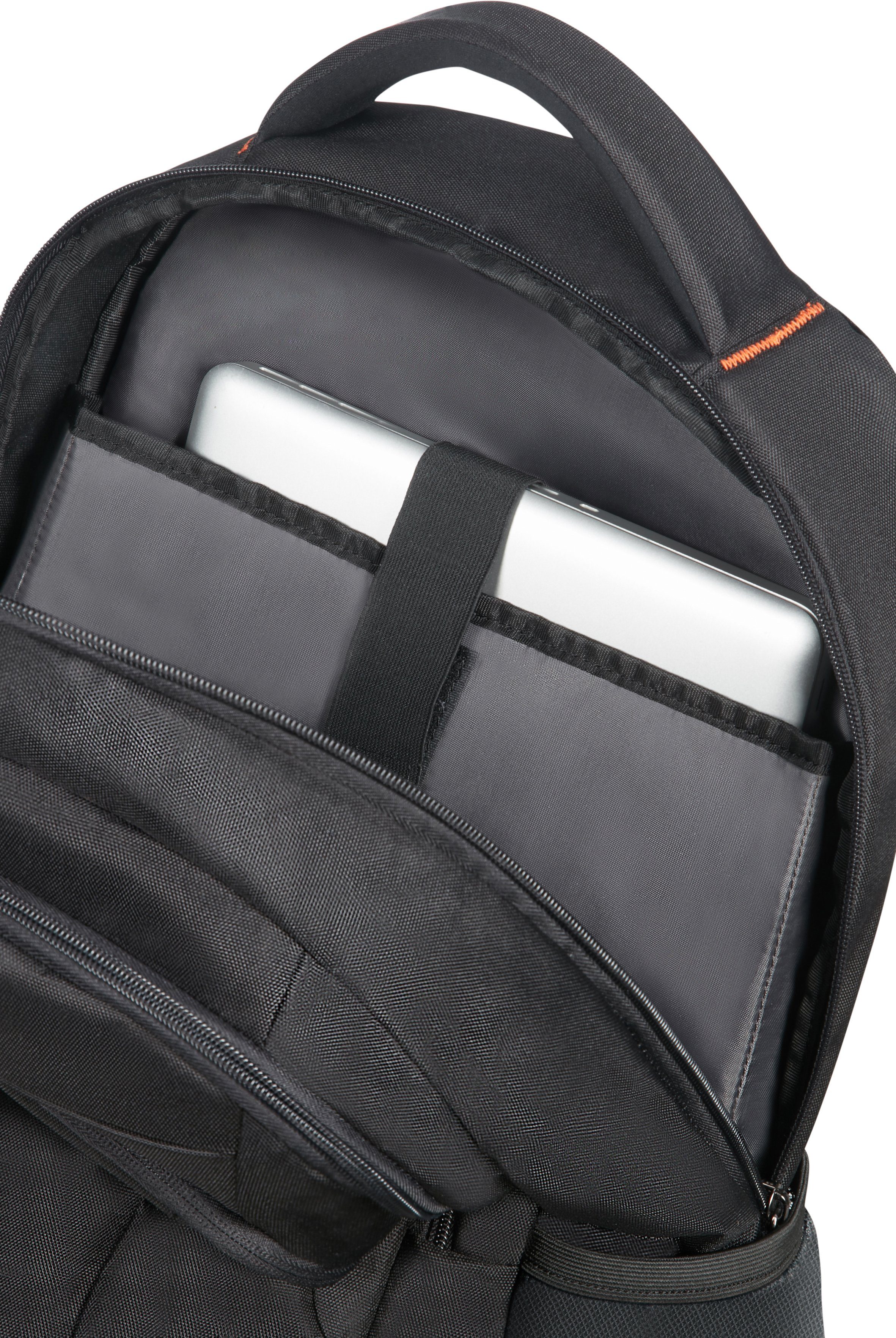 American Tourister® Laptoprugzak AT WORK 17.3, black/orange Kinderreisekoffer, kindertrolley, handbagage, harde koffer