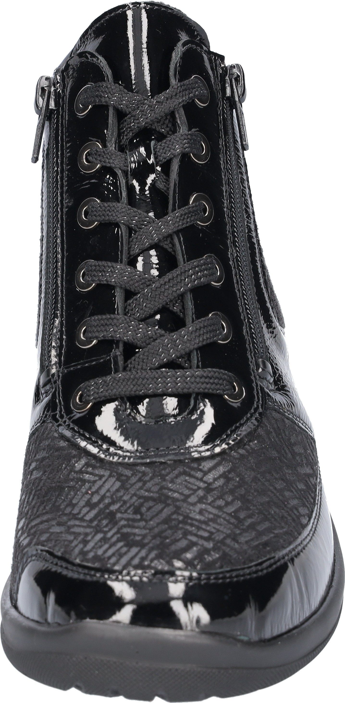 Waldläufer Veterschoenen Hesna-Soft comfortabele schoen, high-top sneaker in comfortwijdte h (=zeer breed)