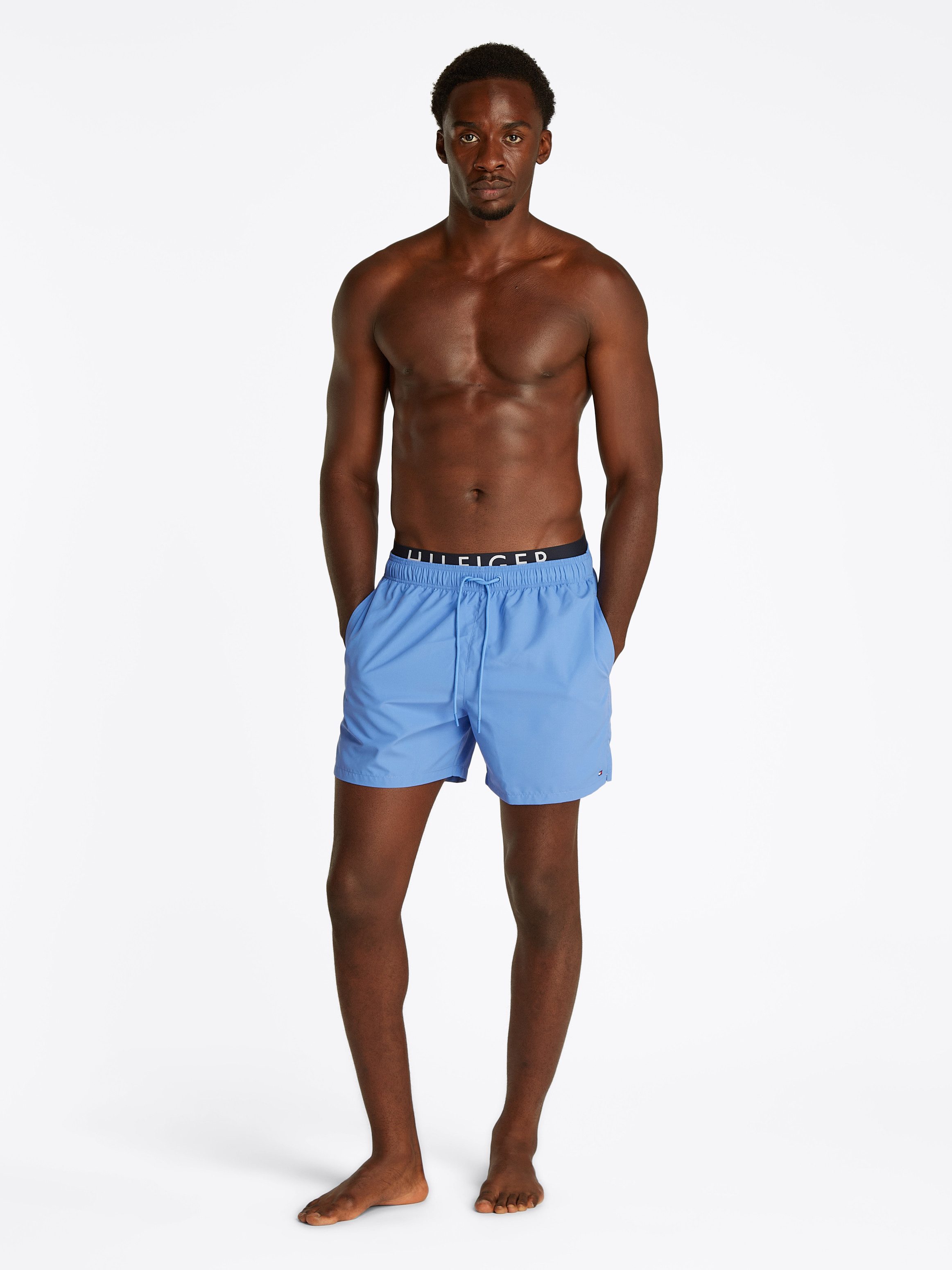 Tommy Hilfiger Swimwear Zwemshort MEDIUM DRAWSTRING DW met bindband, met logo-opdruk