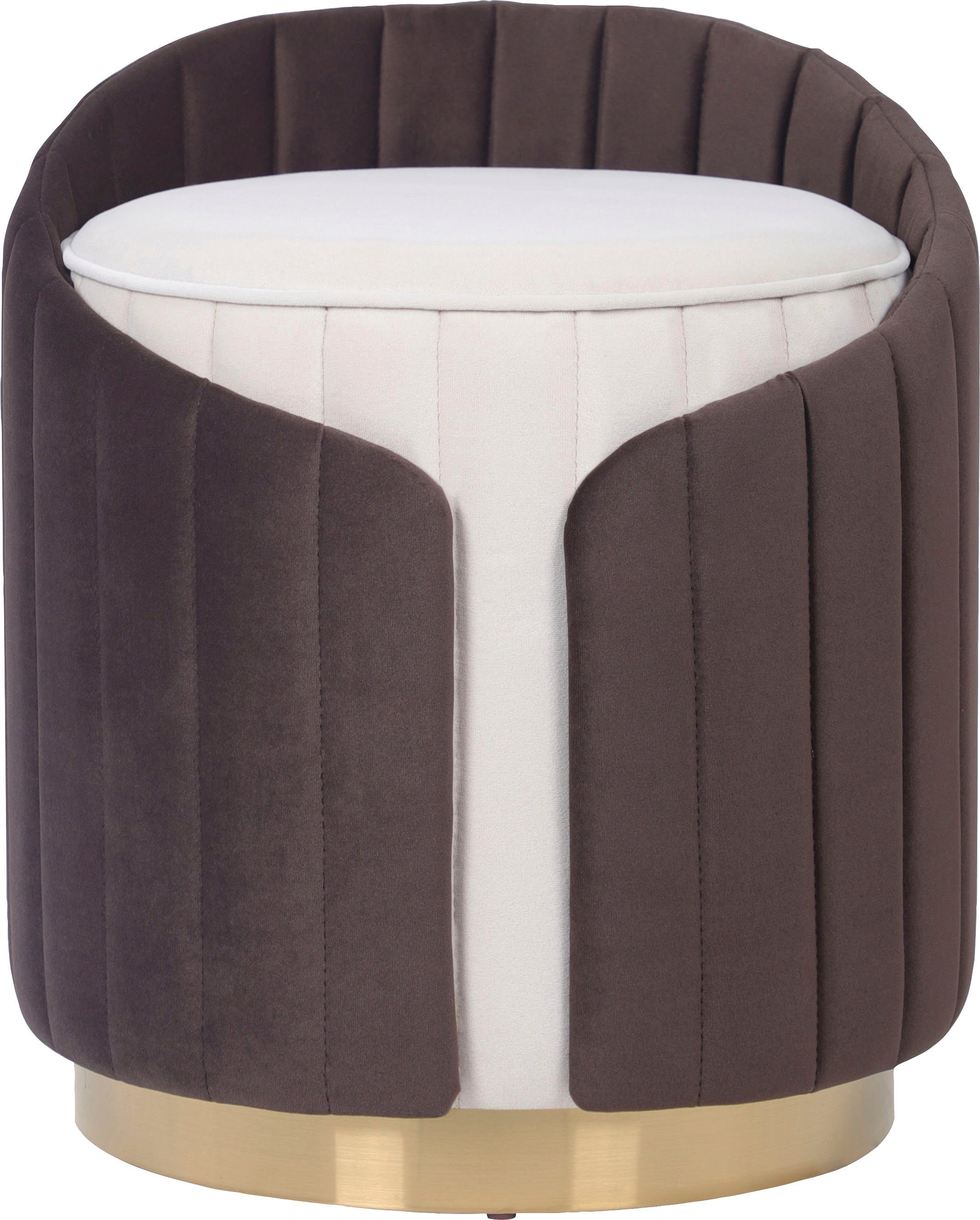 Kayoom Zithocker Kruk Corin 145, modern ontwerp, comfortabel met rugsteun (1 stuk)