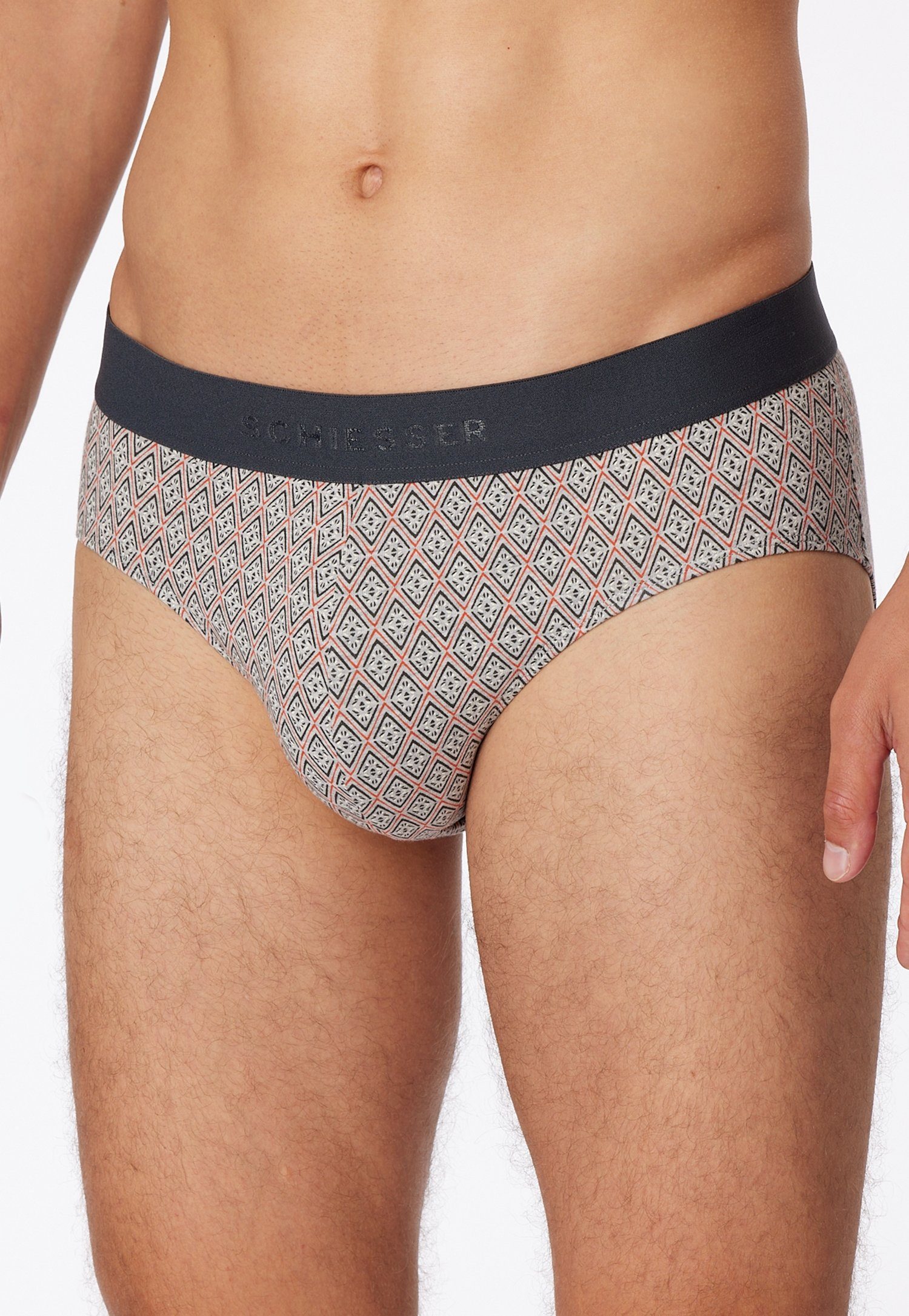 Schiesser Rio-slip 95/5 met zachte logo-webgummiband (Set van 3)