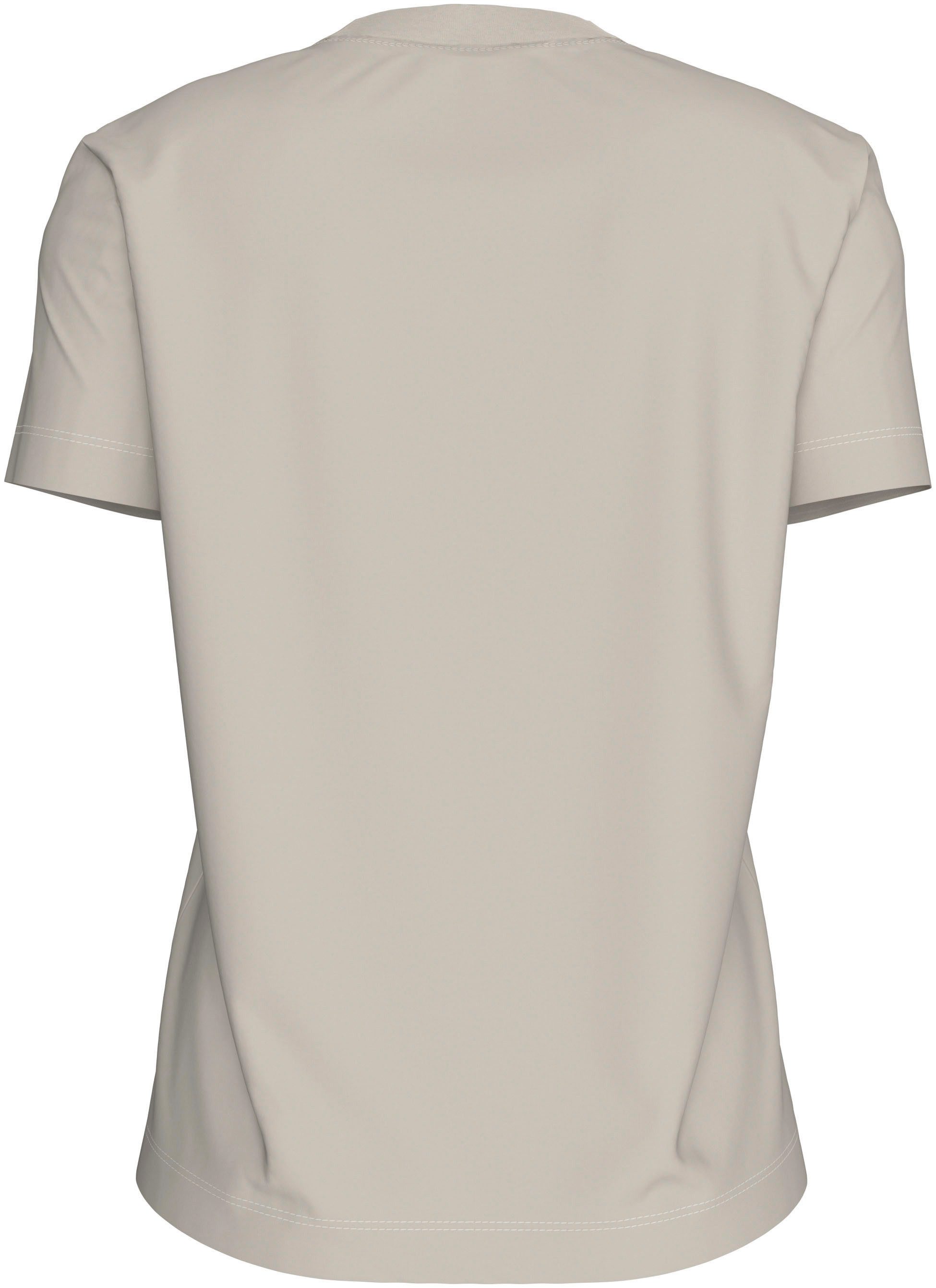 Calvin Klein Shirt met ronde hals GLOSSY MONOLOGO REGULAR TEE
