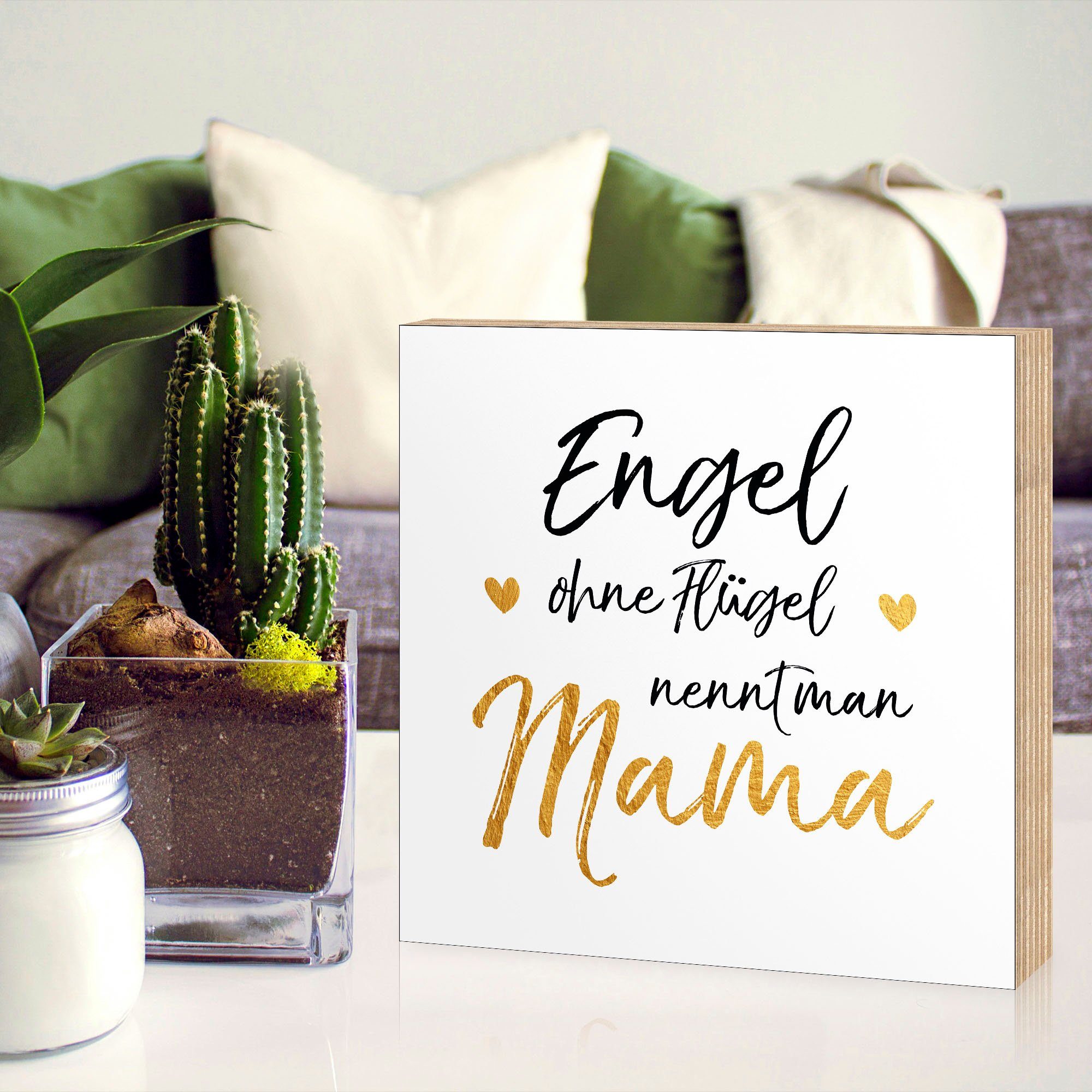 Artland Artprint op hout Engel zonder vleugels