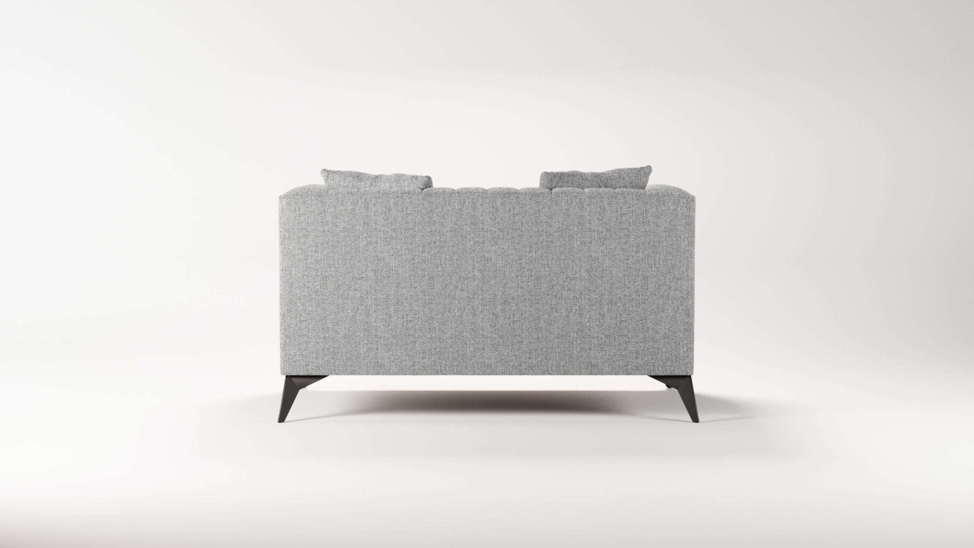 Places of Style Loveseat MATTHEW loungestoel, afmetingen B/D/H: 130/86/74 cm incl. sierkussen, fijne stiksels in de rug, belastbaar tot 200kg