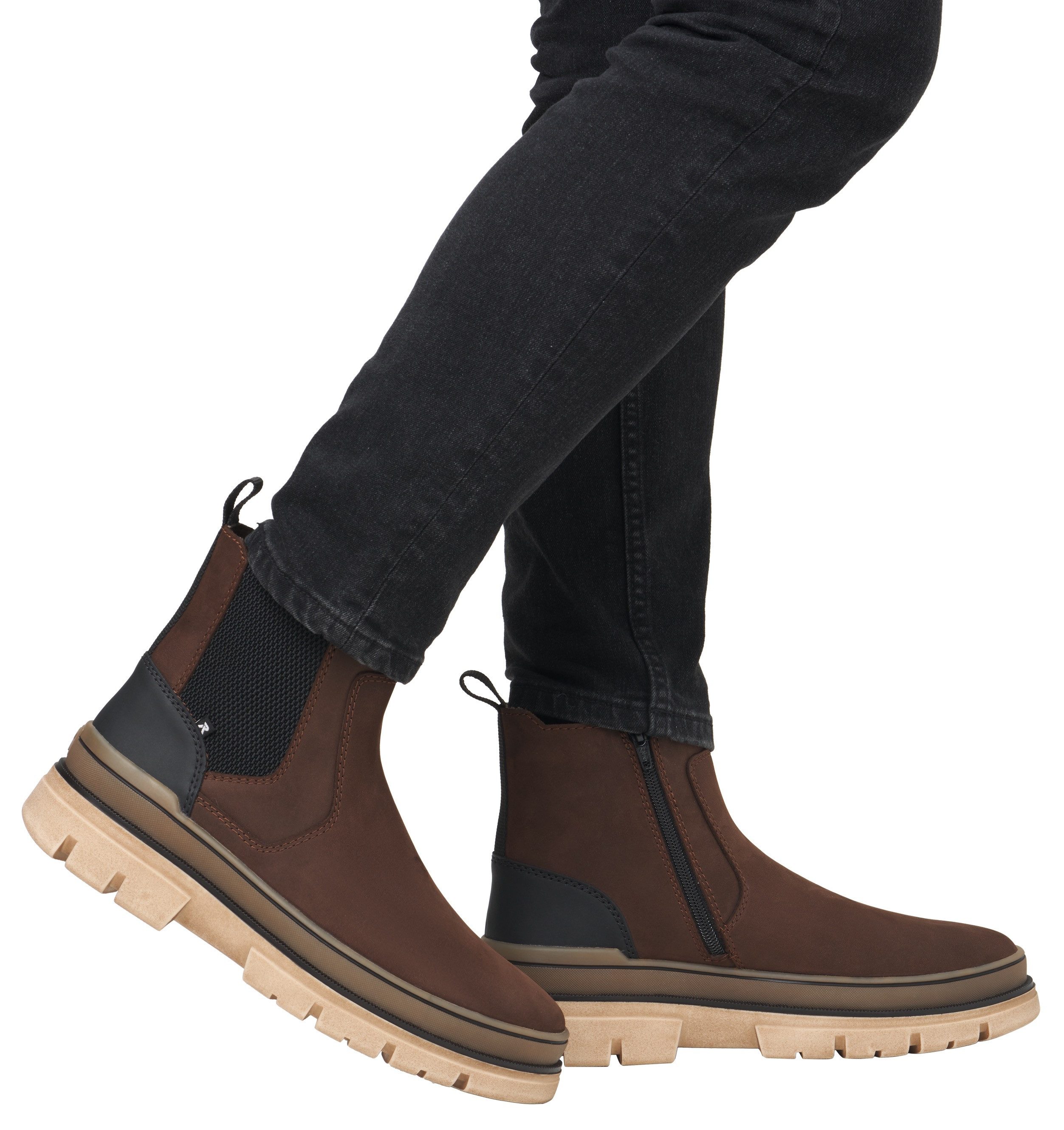 Rieker EVOLUTION Chelsea-boots instaplaarzen, enkellaarsjes met praktische binnenrits