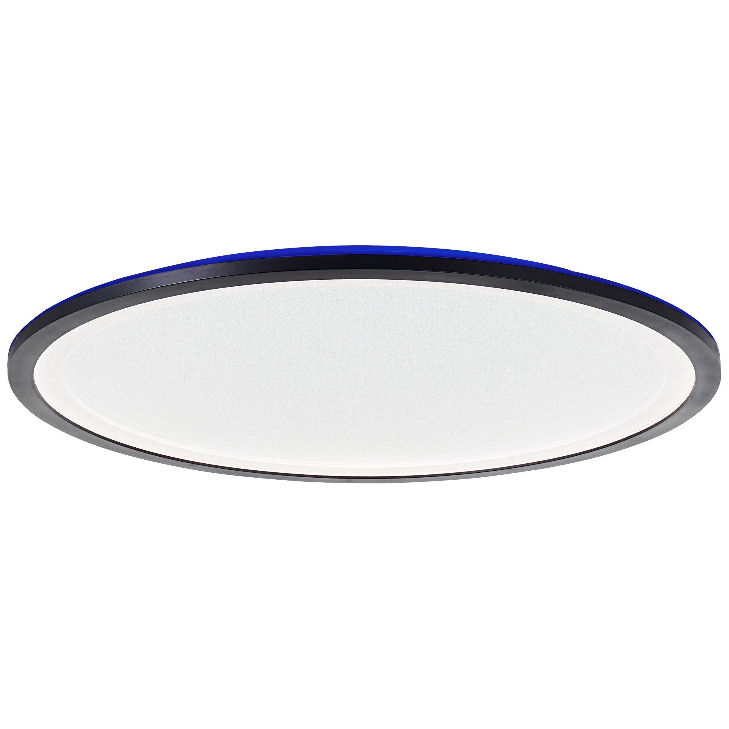 Brilliant Leuchten Led-plafondlamp Mosako LED paneel, D 50 cm, digitaal RGB-backlight, 4200 lm, dimbaar, CCT (1 stuk)