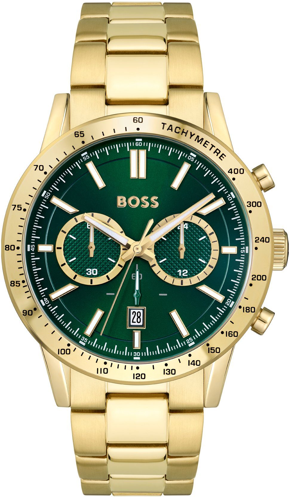 Boss Chronograaf Allure, 1513923 Quartzhorloge, herenhorloge, horloge, stopwatchfunctie, roestvrijstalen band