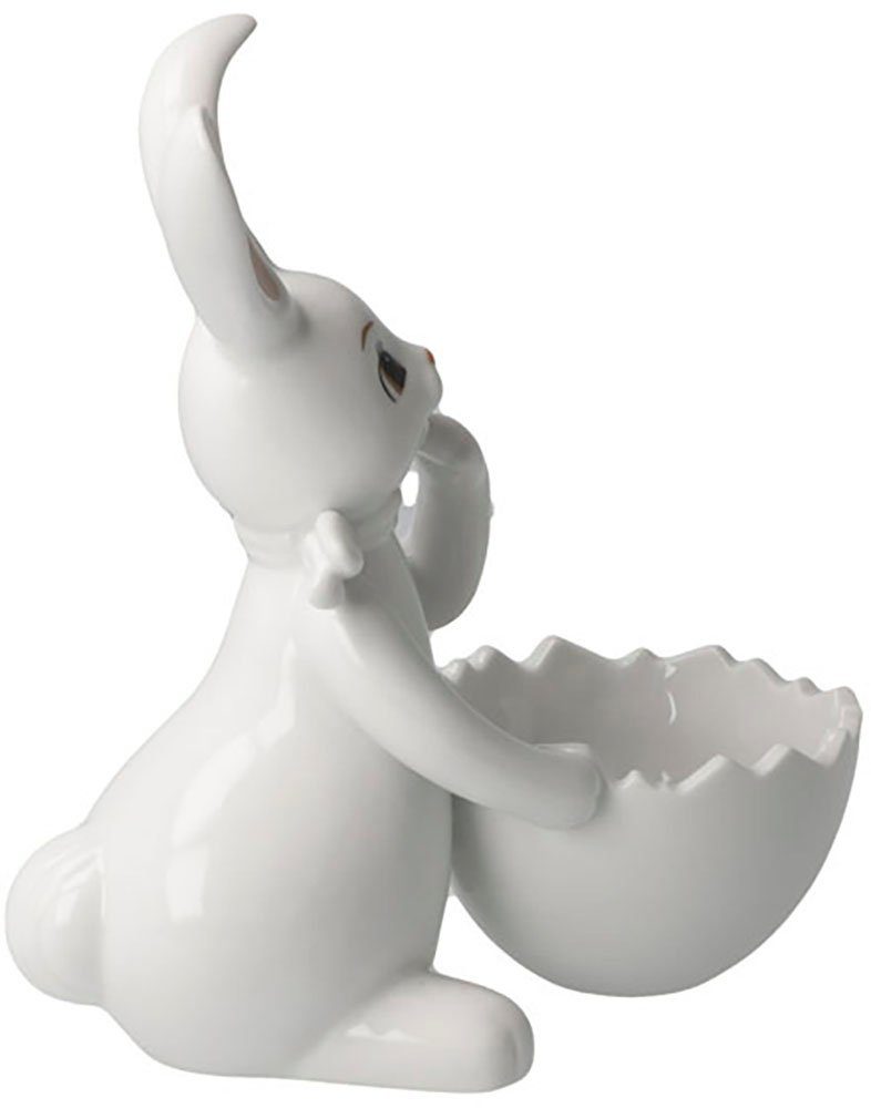 Goebel Paashaas Figuur Haas met schaal Sneeuwwitje - Schattig Meisje Osterfiguur, decoratieve figuur, Pasen, Pasen decoratie (1 stuk)