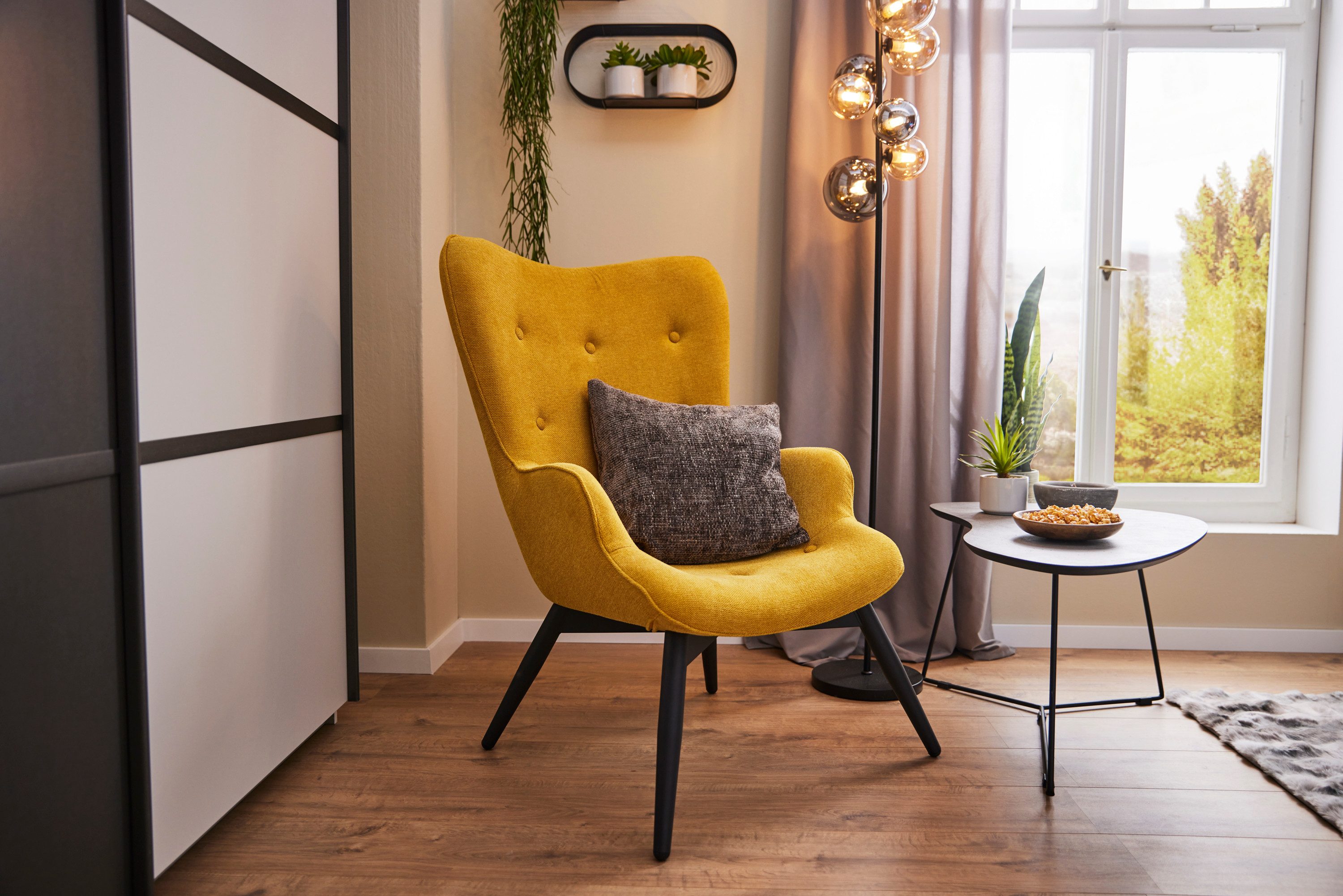 SalesFever Fauteuil Decoratieve knopen in de rugleuning (1 stuk)